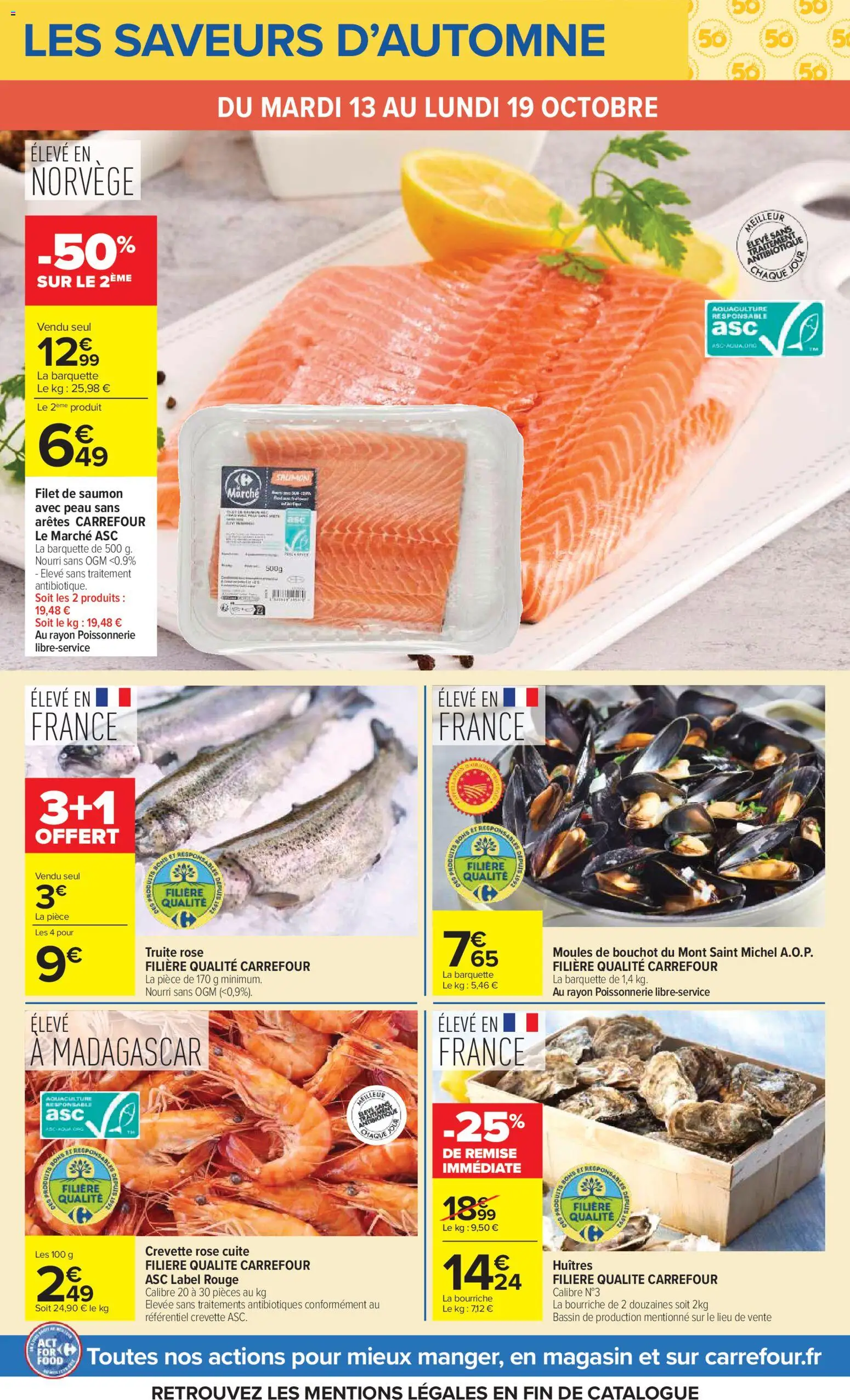 {H1} | Page: 5 | Produits: Truite, Crevette, Poissonnerie, Filet de saumon