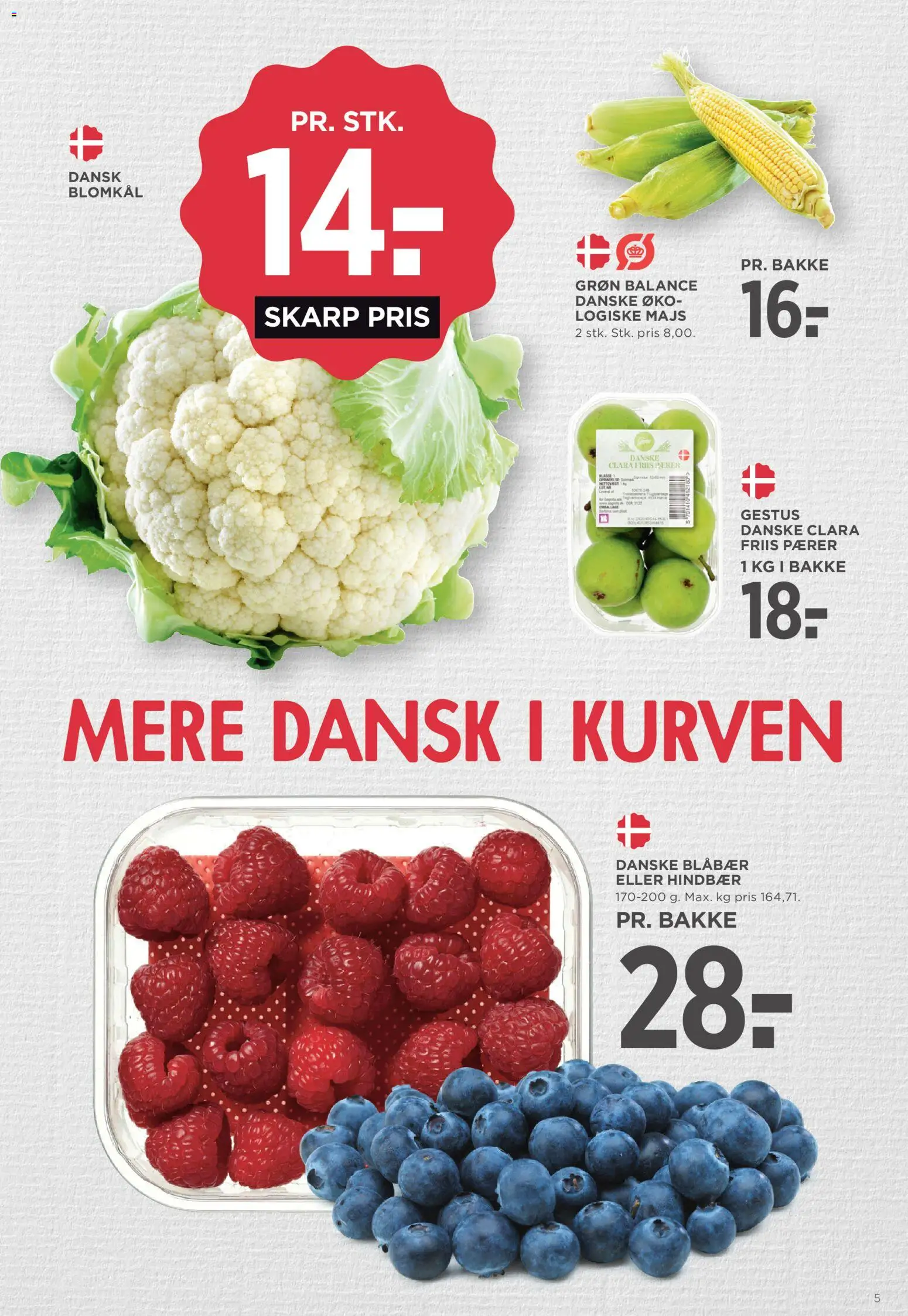 Meny tilbudsavis – gyldig fra 21/08/2026 | Side: 7 | Produkter: Blåbær, Hindbær, Blomkål, Pærer