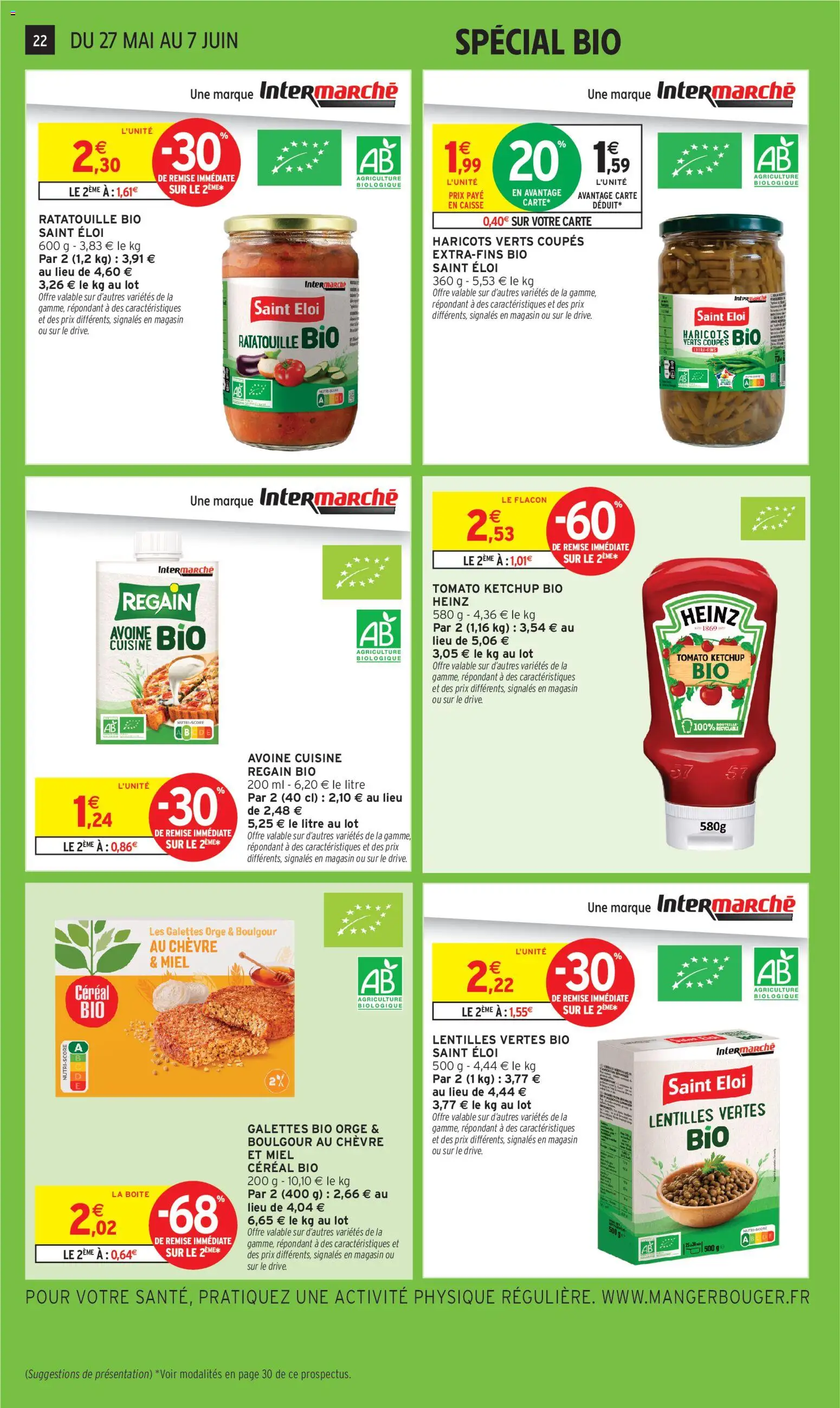 {H1} | Page: 22 | Produits: Haricots verts, Miel, Ketchup
