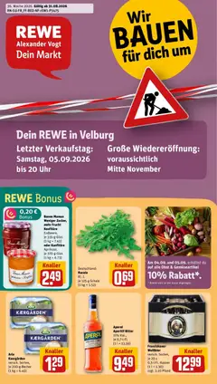 Rewe Prospekt Velburg ab 31.08.2026 gültig