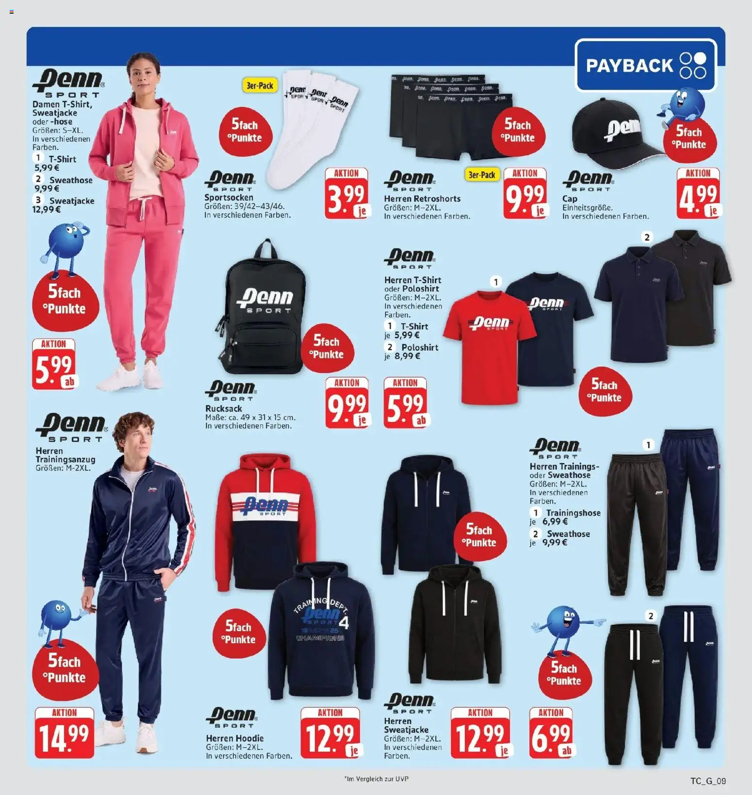 Edeka Prospekt Eislingen (ab 05.10.2026) » Angebote Online | Seite: 39 | Produkte: Sweathose, Sweatjacke, Trainingshose, Poloshirt