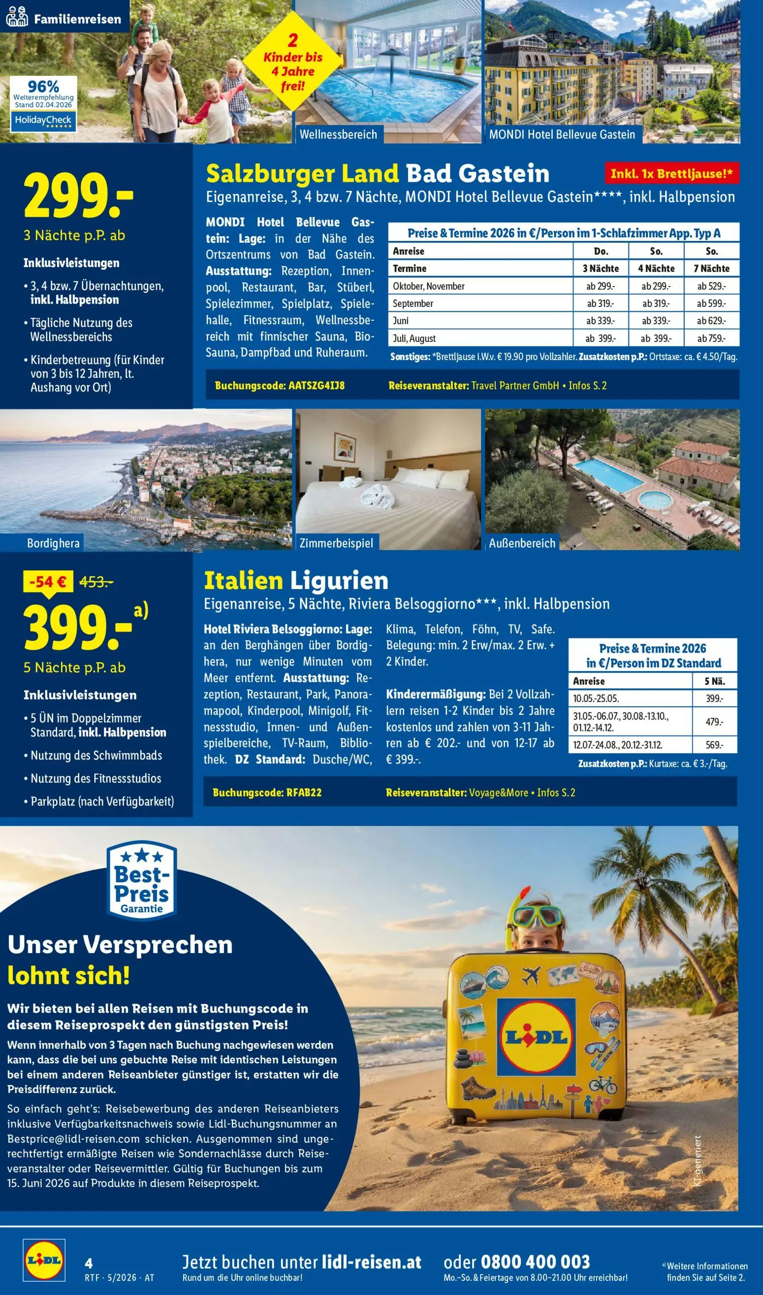 Lidl Mai/Juni Reise - Highlights gültig ab 12.05.2026 | Seite: 4 | Produkte: Uhr, Bad