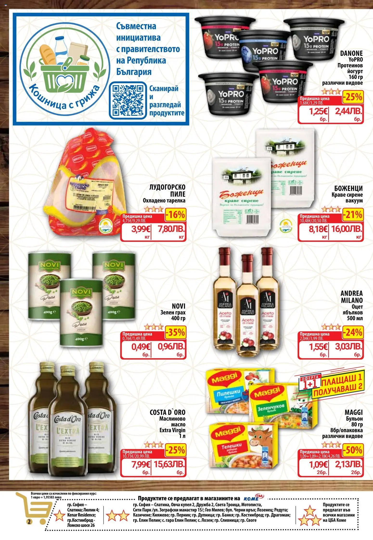 {H1} | Страница: 2 | Продукти: Пиле, Грах, Бульон, Кошница
