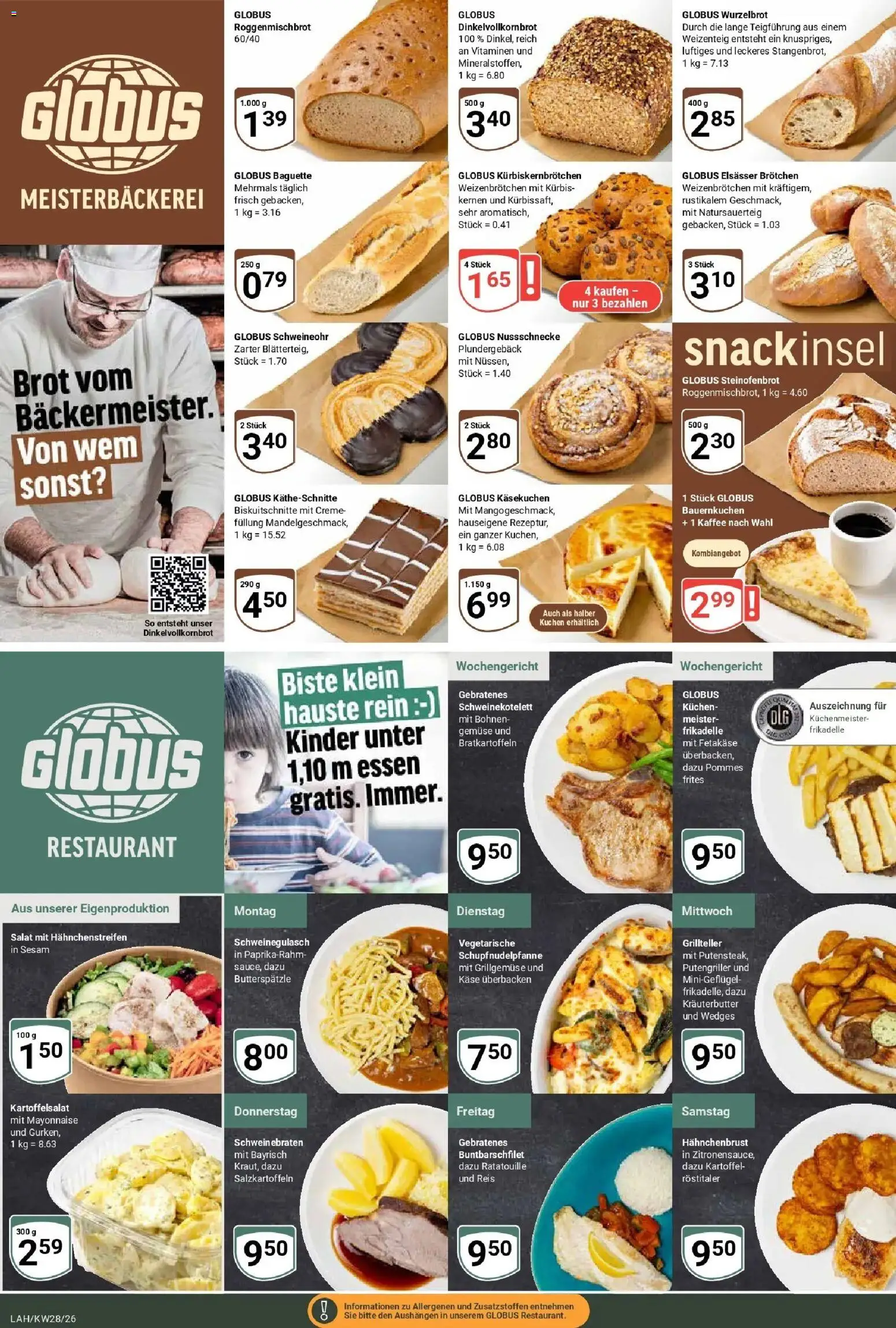 Globus Prospekt Lahnstein – gültig ab 06.07.2026 | Seite: 9 | Produkte: Käse, Kräuterbutter, Pommes frites, Gemüse
