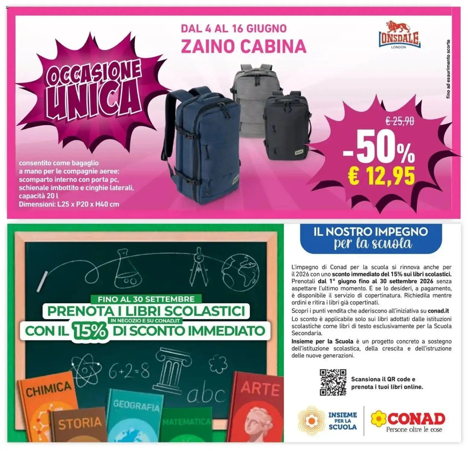 Volantino Conad del 03.06.2026 | Pagina: 38 | Prodotti: Zaino