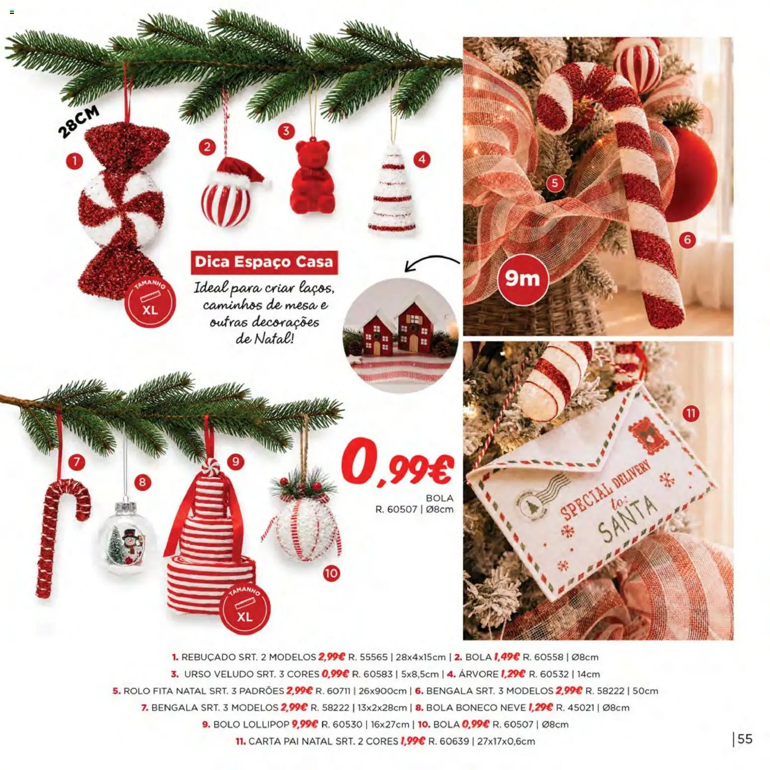 Espaço Casa Catálogo de Natal 2026 │ válido de 06/10/2026 | Página: 55 | Produtos: Bolo, Mesa