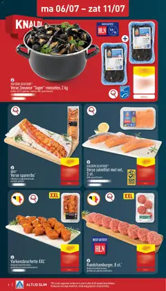 Aldi folder week 28 - Voorbeeld van een folder van Aldi, geldig van 06/07/2026 | Pagina: 4 | Producten: Varkensvlees, Gewicht, Ui