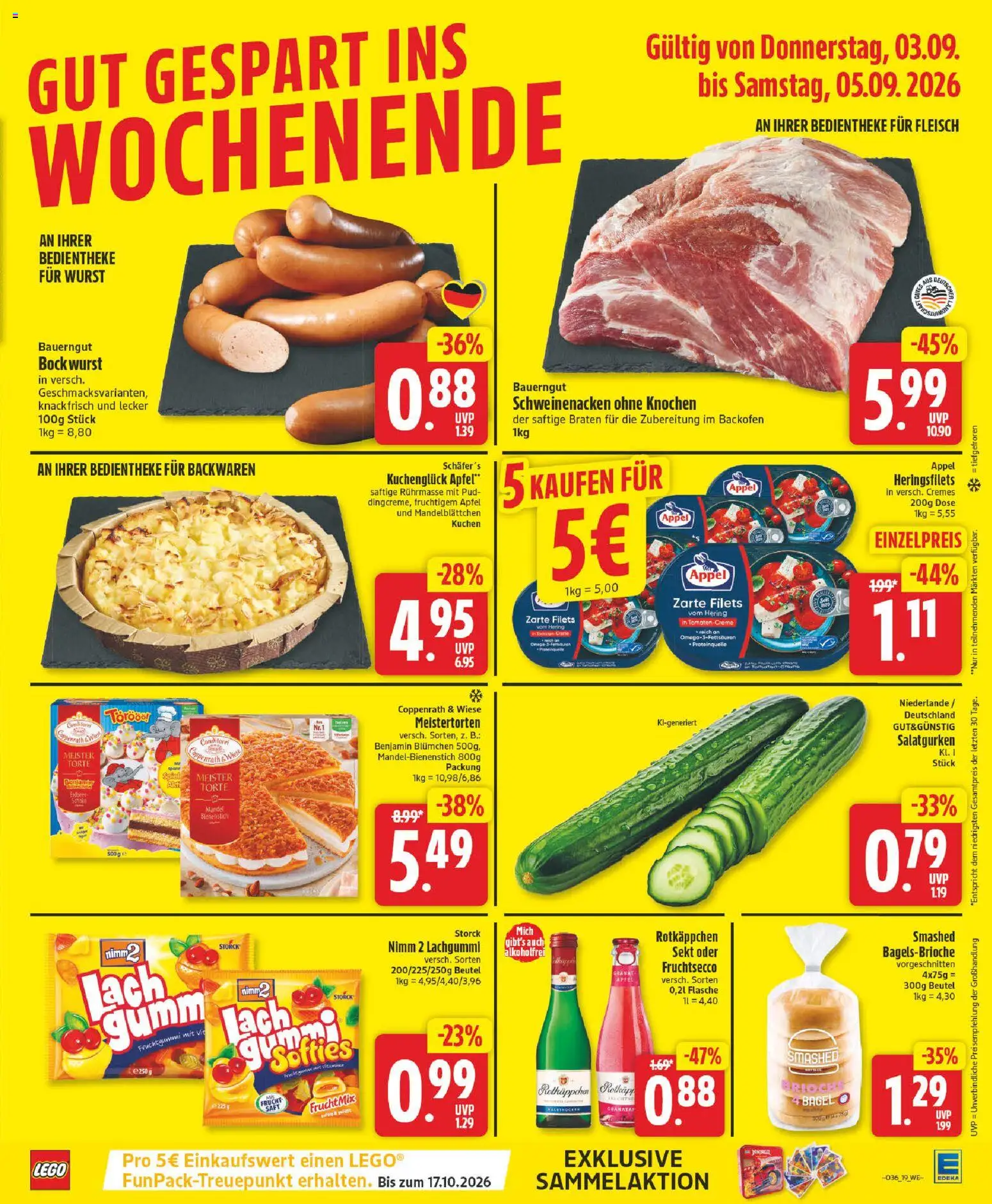 Edeka Prospekt – gültig ab 31.08.2026 | Seite: 25 | Produkte: Sekt, Fruchtsecco, Backofen, Kuchen
