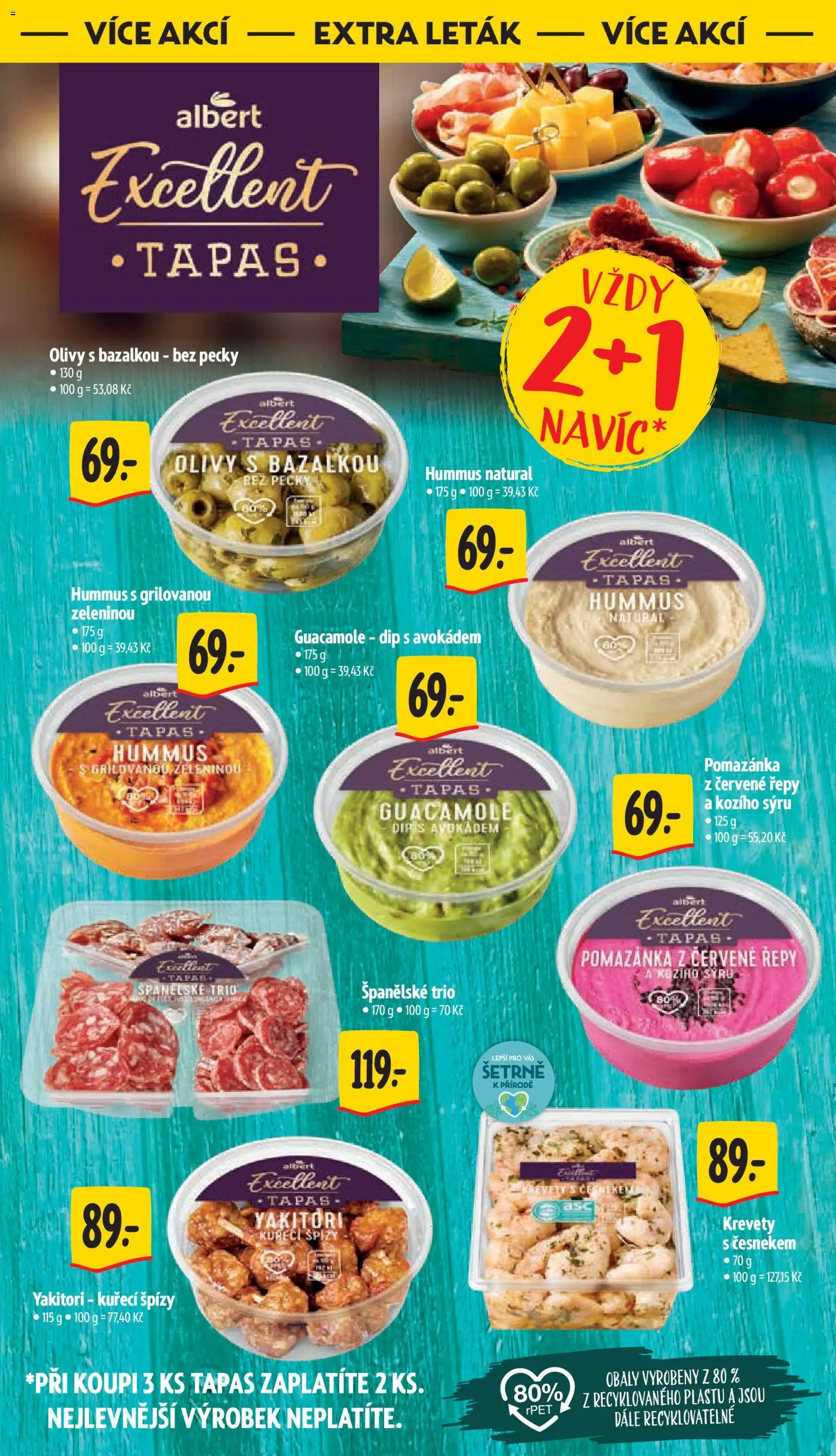 Albert leták - Hypermarket od 10.06.2026 | Strana: 45 | Produkty: Tapas, Pomazánka z červené řepy, Pomazánka, Guacamole