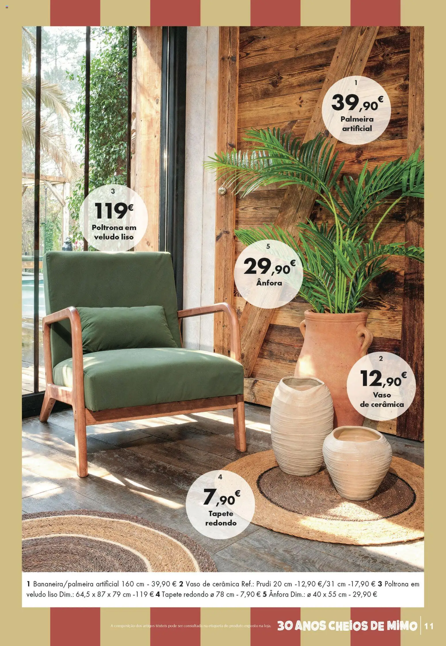 E.Leclerc Folheto Especial Casa & Decoração │ válido de 26.05.2026 | Página: 11 | Produtos: Poltrona, Tapete, Vaso