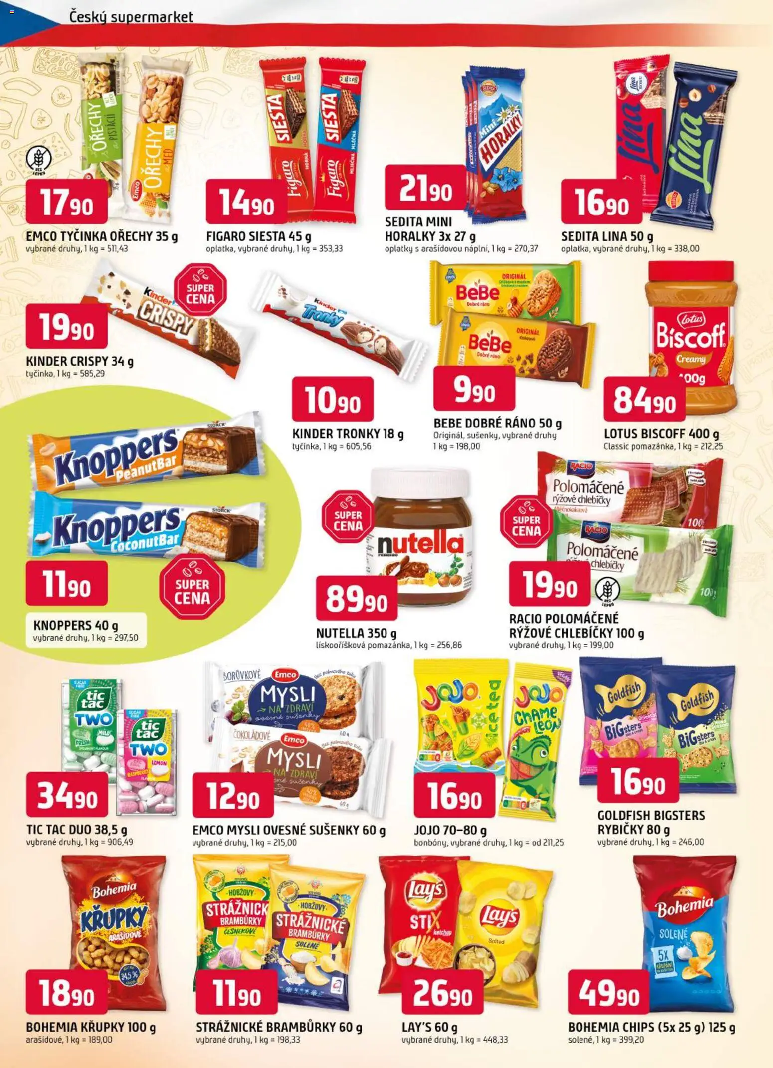 Trefa leták od 16.09.2026 | Strana: 6 | Produkty: Strážnické brambůrky, Bramburky, Křupky, Kinder