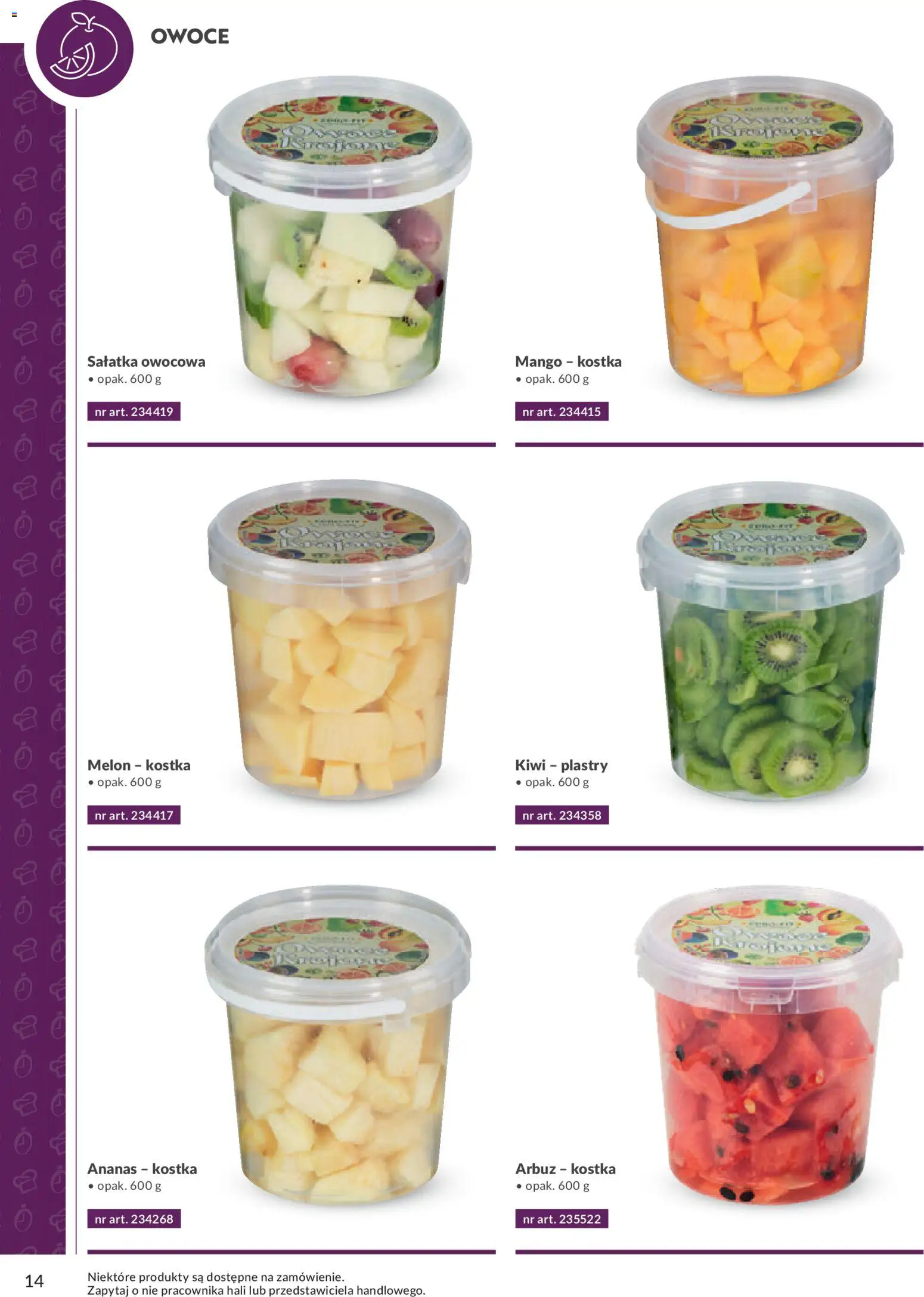 Makro Gazetka - Smart Chef Warzywa i Owoce od 01.01.2026 | Strona: 14 | Produkty: Arbuz, Ananas, Kiwi, Owoce