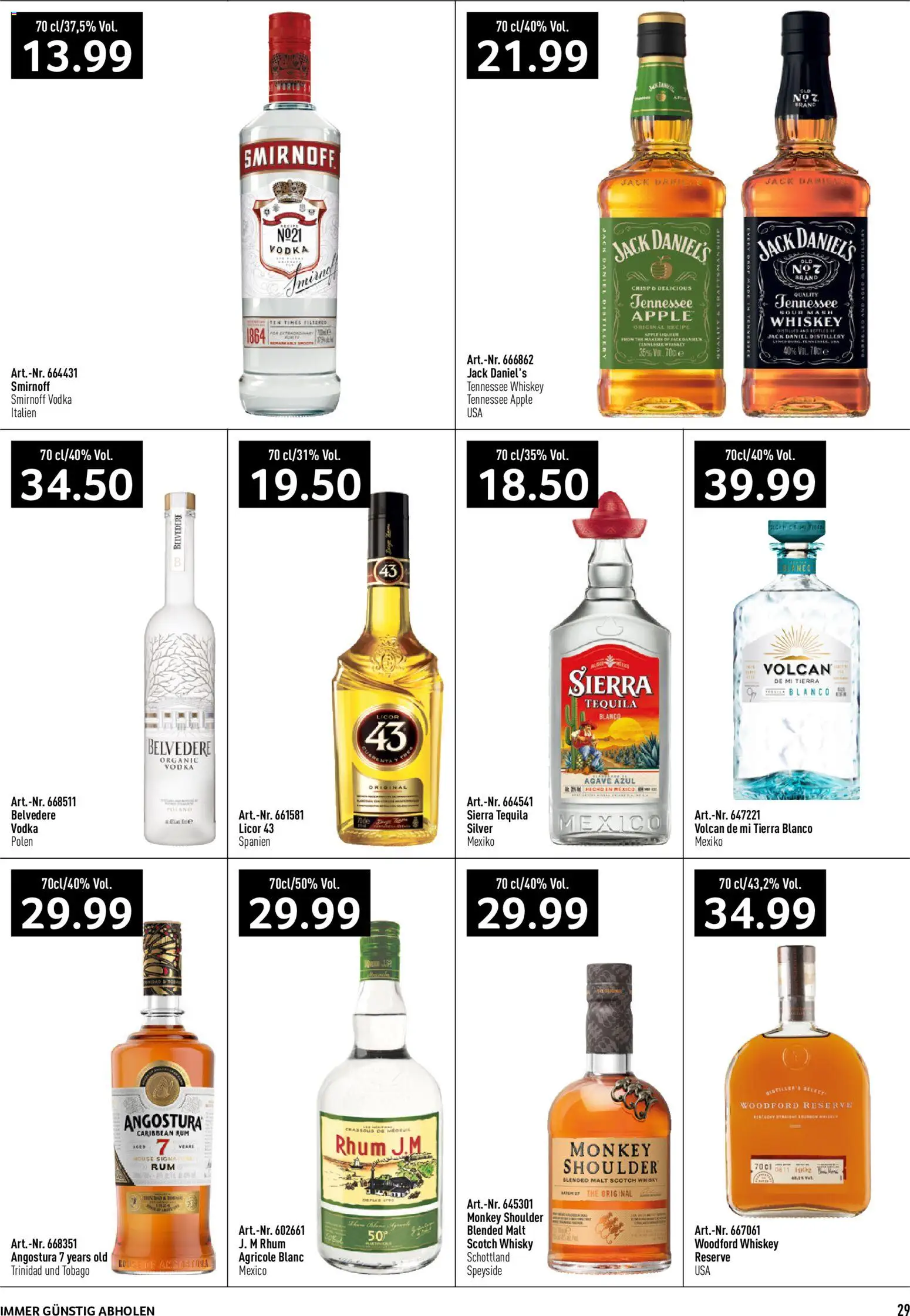 Prodega aktionen – gültig ab 24.08.2026 | Seite: 29 | Produkte: Agave, Whiskey, Apple