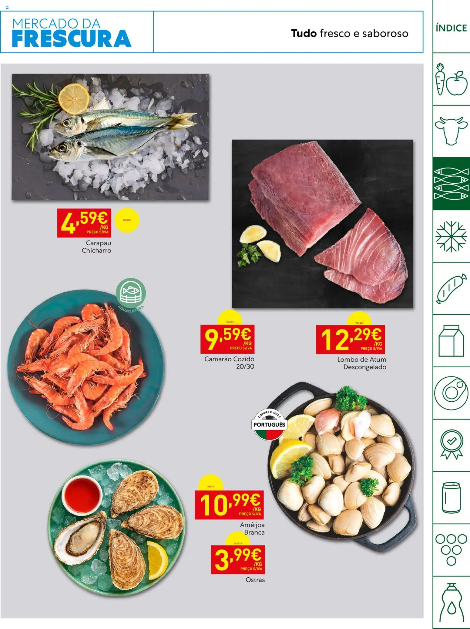 Recheio Horeca │ válido de 19.05.2026 | Página: 7 | Produtos: Atum, Ostras, Camarão, Lombo