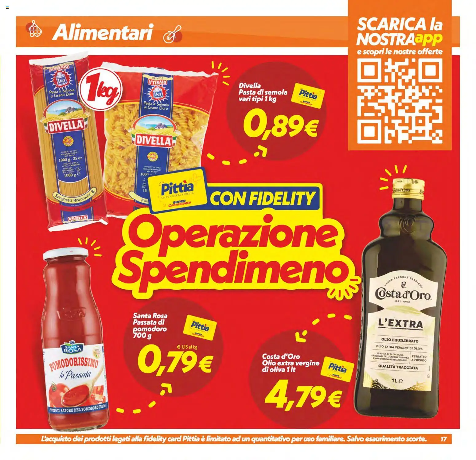 Volantino SuperConveniente del 19.05.2026 | Pagina: 17 | Prodotti: Pomodoro, Olio, Pasta, Olio extra vergine