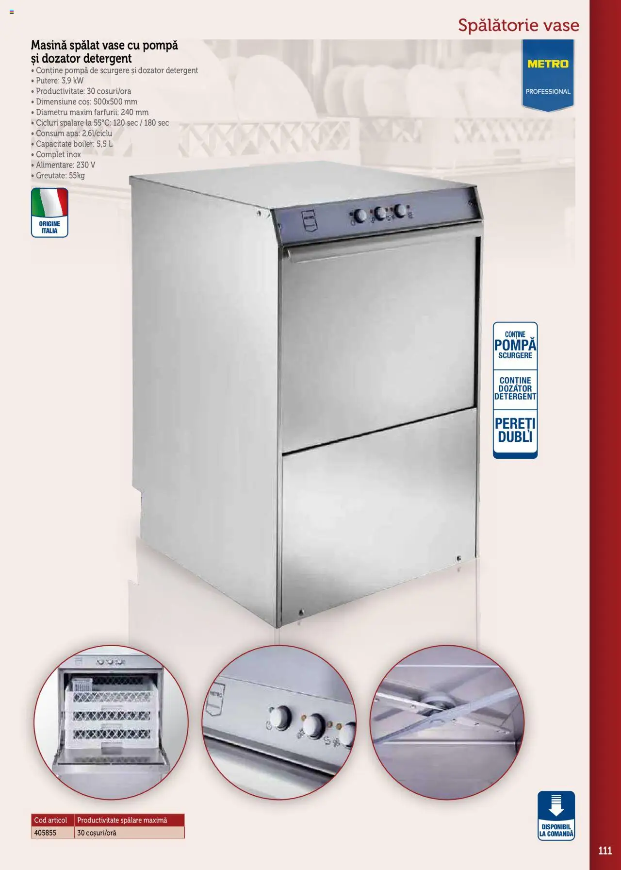 Noul catalog Metro – valabil de la 17.09.2025 | Pagină: 111 | Produse: Boiler, Vase, Detergent, Apă
