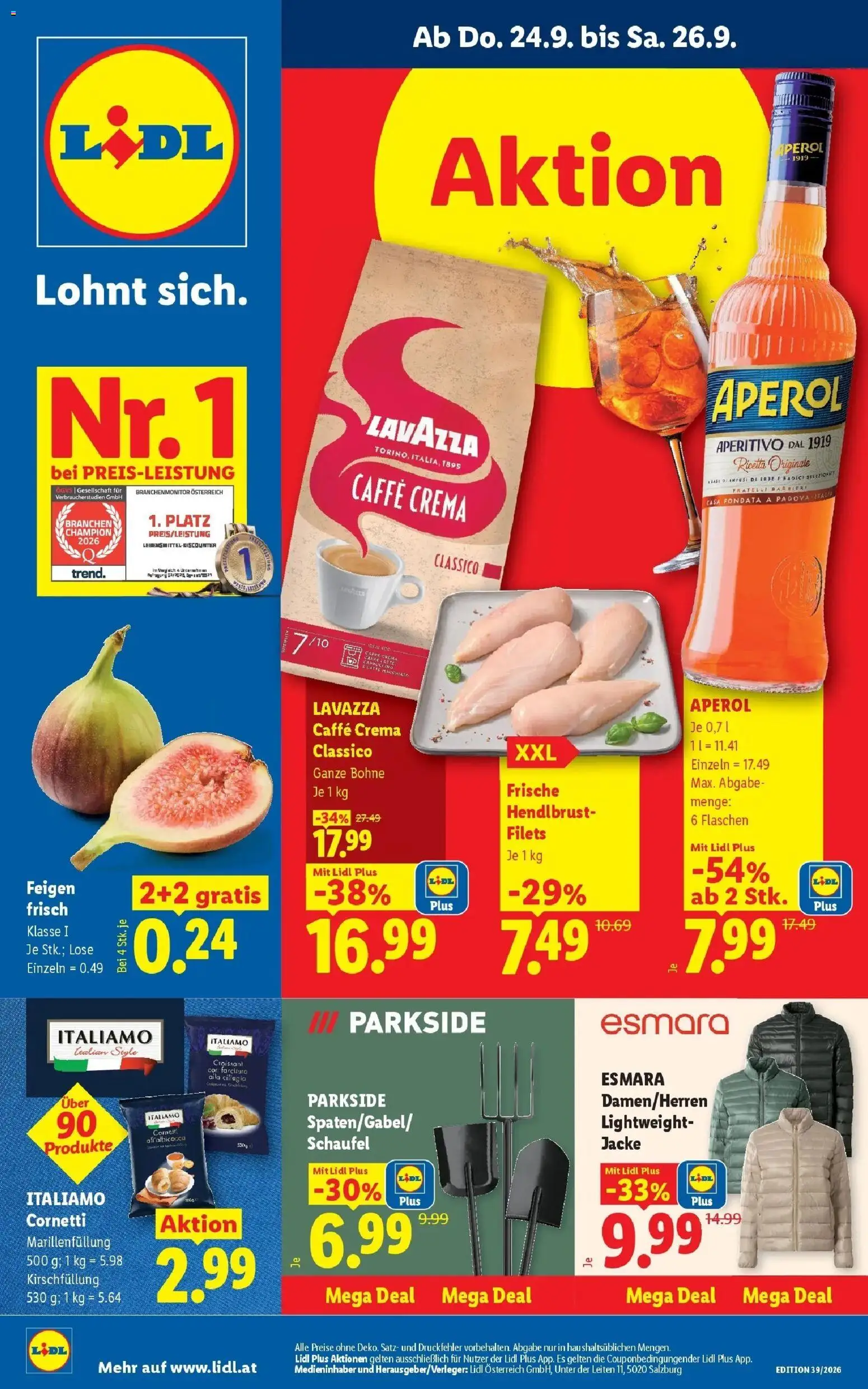 Lidl Flugblatt - Fohnsdorf ab 24.09.2026 - Angebote ab donnerstag | Seite: 1