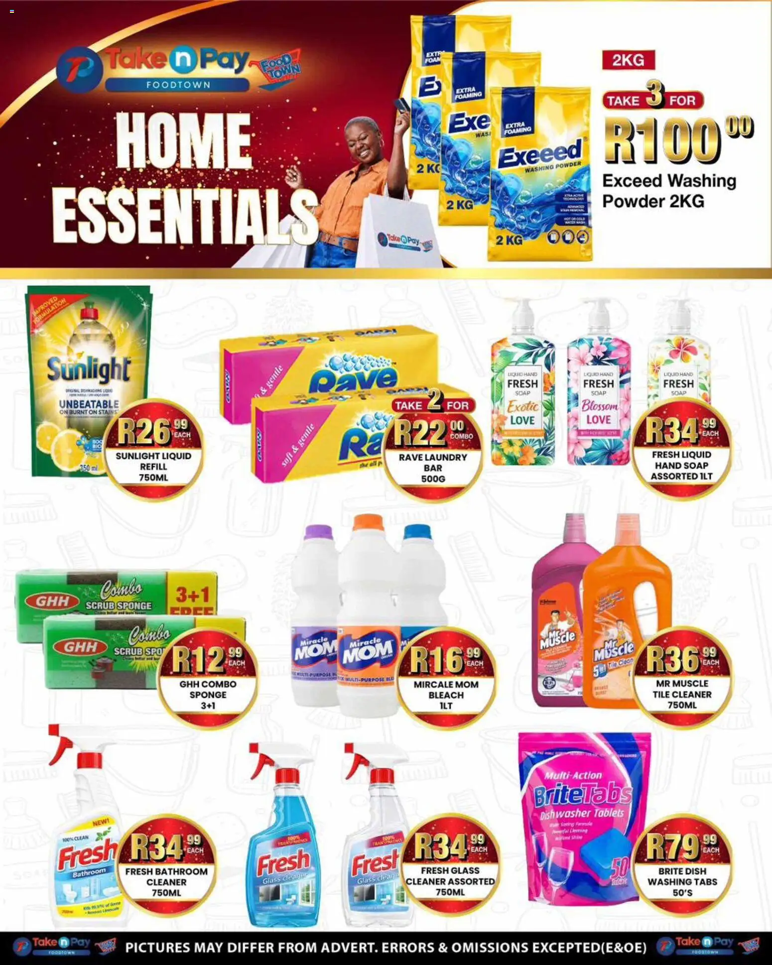 New Take n Pay catalogue – valid from 01.06.2026 | Page: 34 | Products: Bleach, Powder, Soap, Washing powder