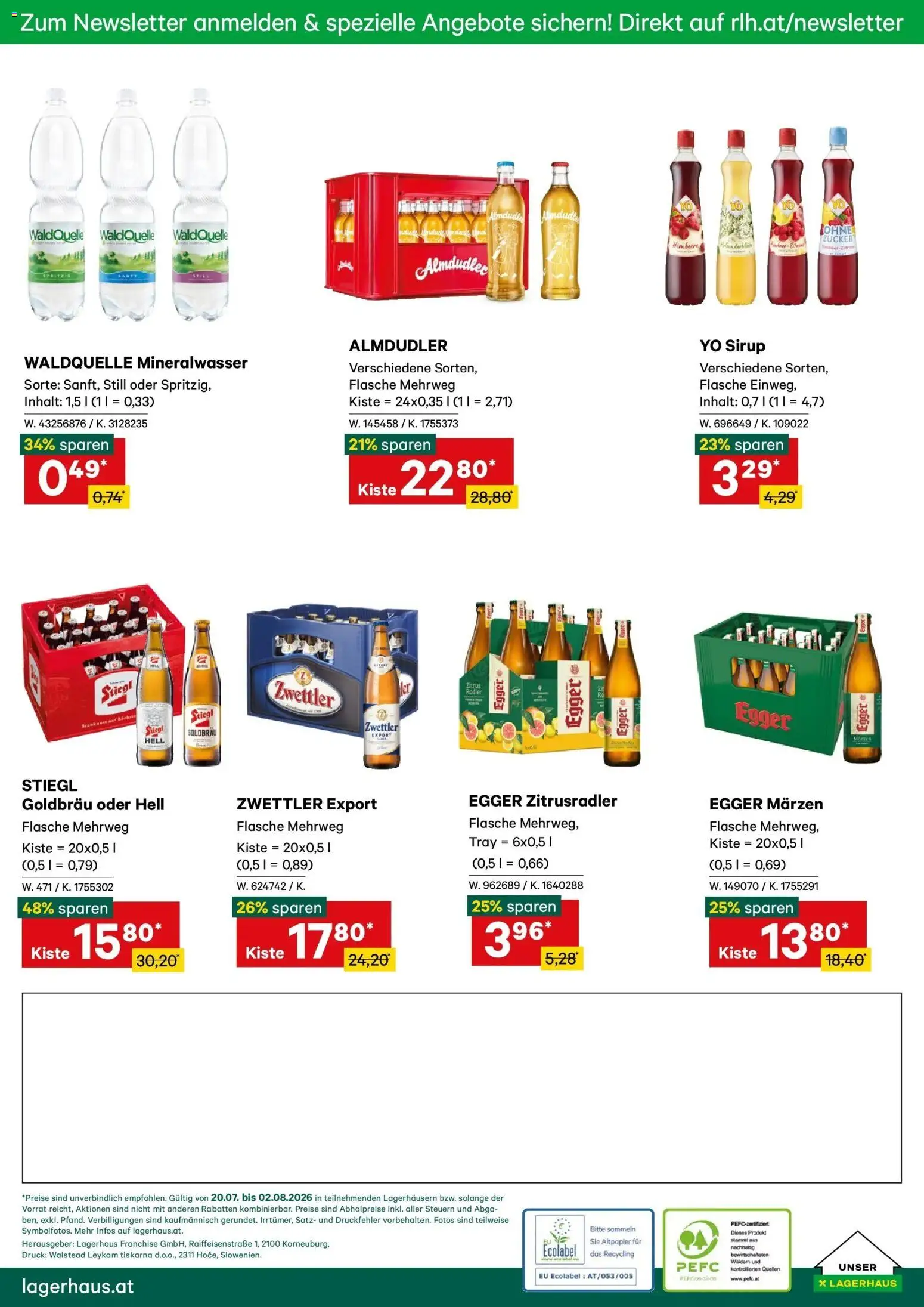 Lagerhaus Wochen Angebote gültig ab 20.07.2026 | Seite: 12 | Produkte: Zucker