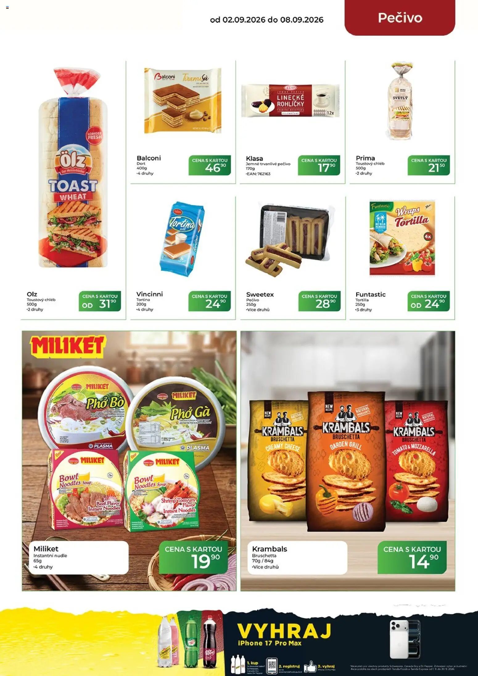 Tamda Foods leták od 02.09.2026 | Strana: 25 | Produkty: Iphone, Bruschetta, Nudle, Dort