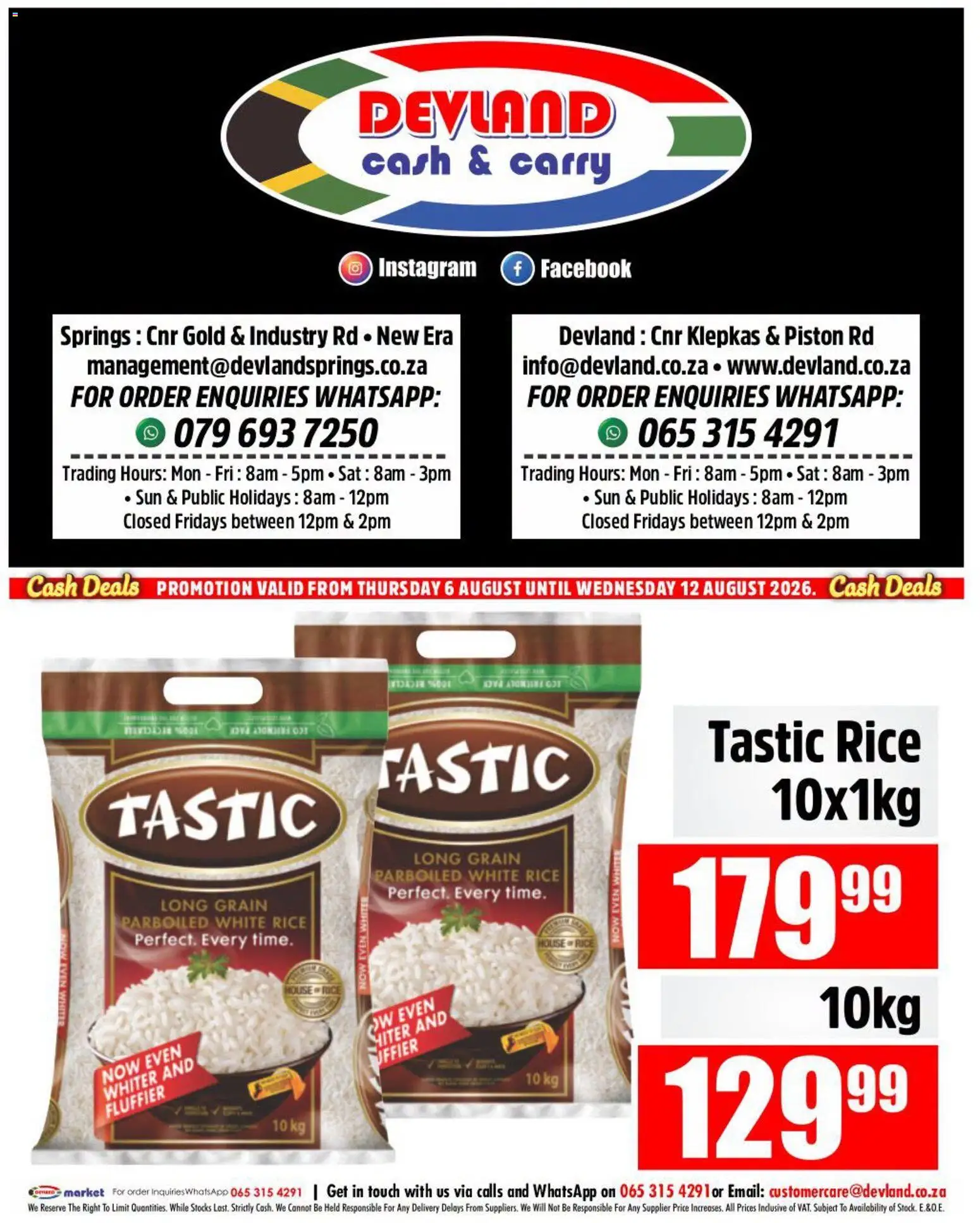 New Devland catalogue – valid from 06/08/2026 | Page: 3 | Products: Hat, Rice