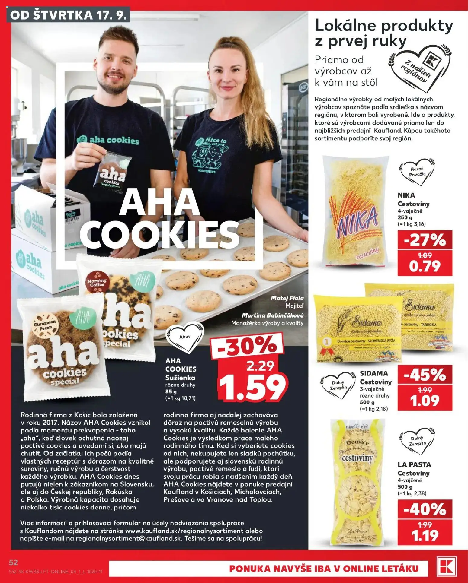 Kaufland SK akciós ujság - amely érvényes a következő dátumtól: 2026.09.17. | Oldal: 52