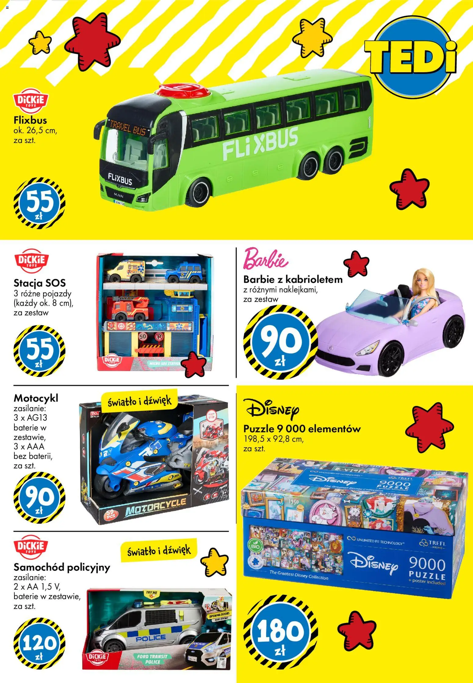 TEDi gazetka od 23.10.2026 | Strona: 6 | Produkty: Puzzle, Baterie, Barbie, Sos