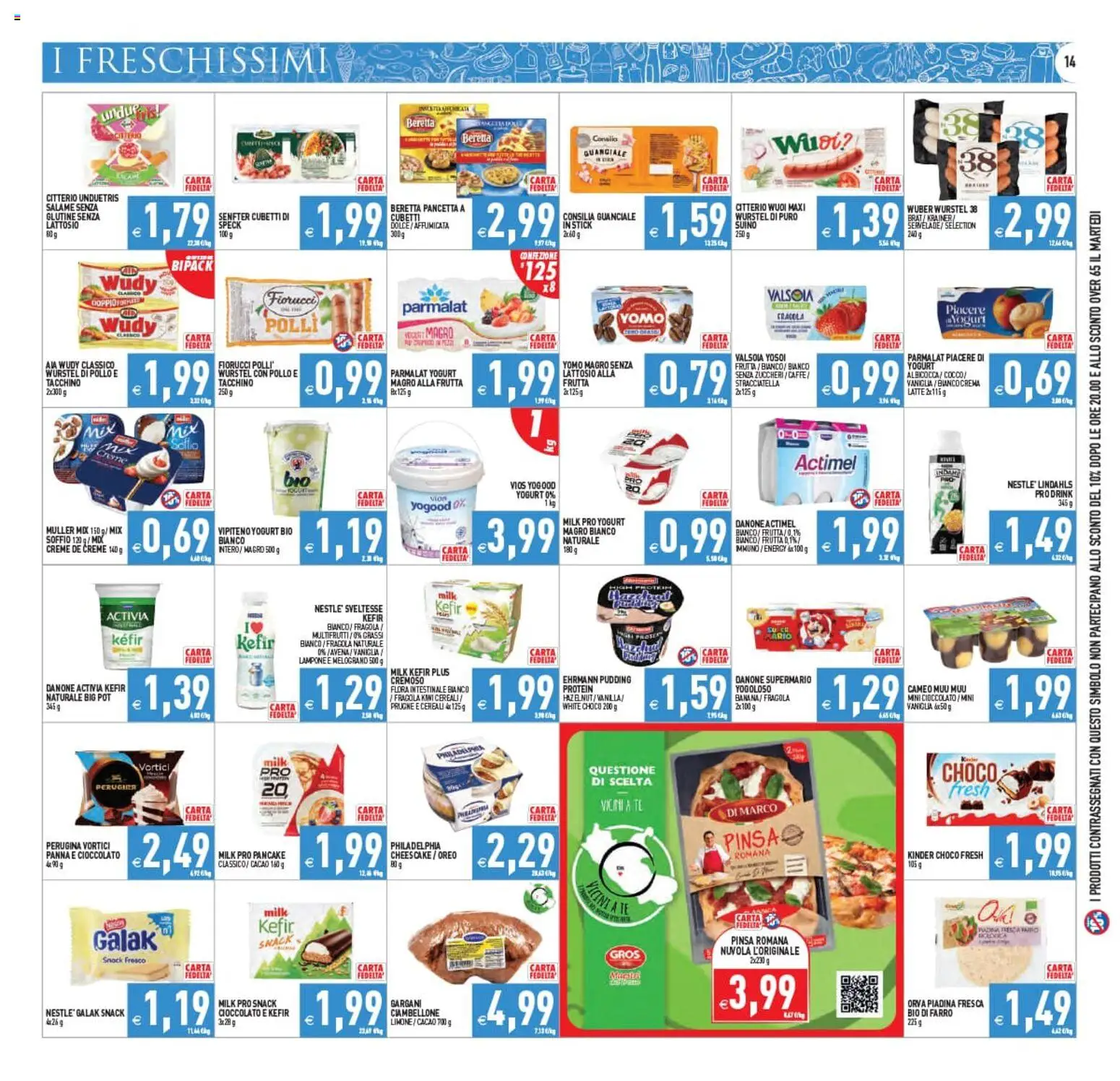 Volantino PIM Supermercati del 10.06.2026 | Pagina: 14 | Prodotti: Yogurt, Cereali, Tacchino, Piadina