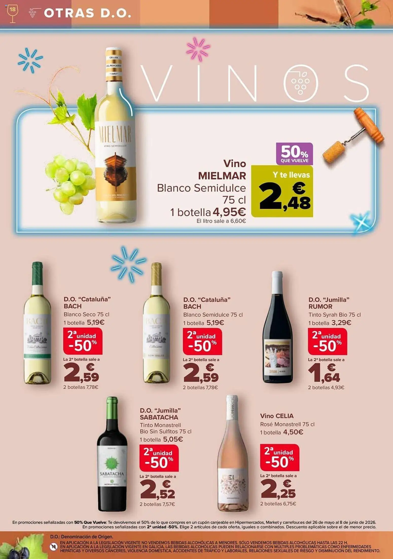Carrefour Vinos │ válido desde el 12.05.2026 | Página: 18 | Productos: Vino, Té