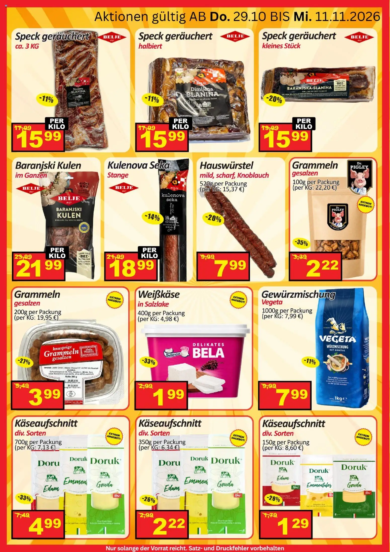 Wurstico Abholmarkt Flugblatt 2 gültig ab 22.10.2026 | Seite: 11 | Produkte: Salz, Knoblauch, Speck, Weißkäse