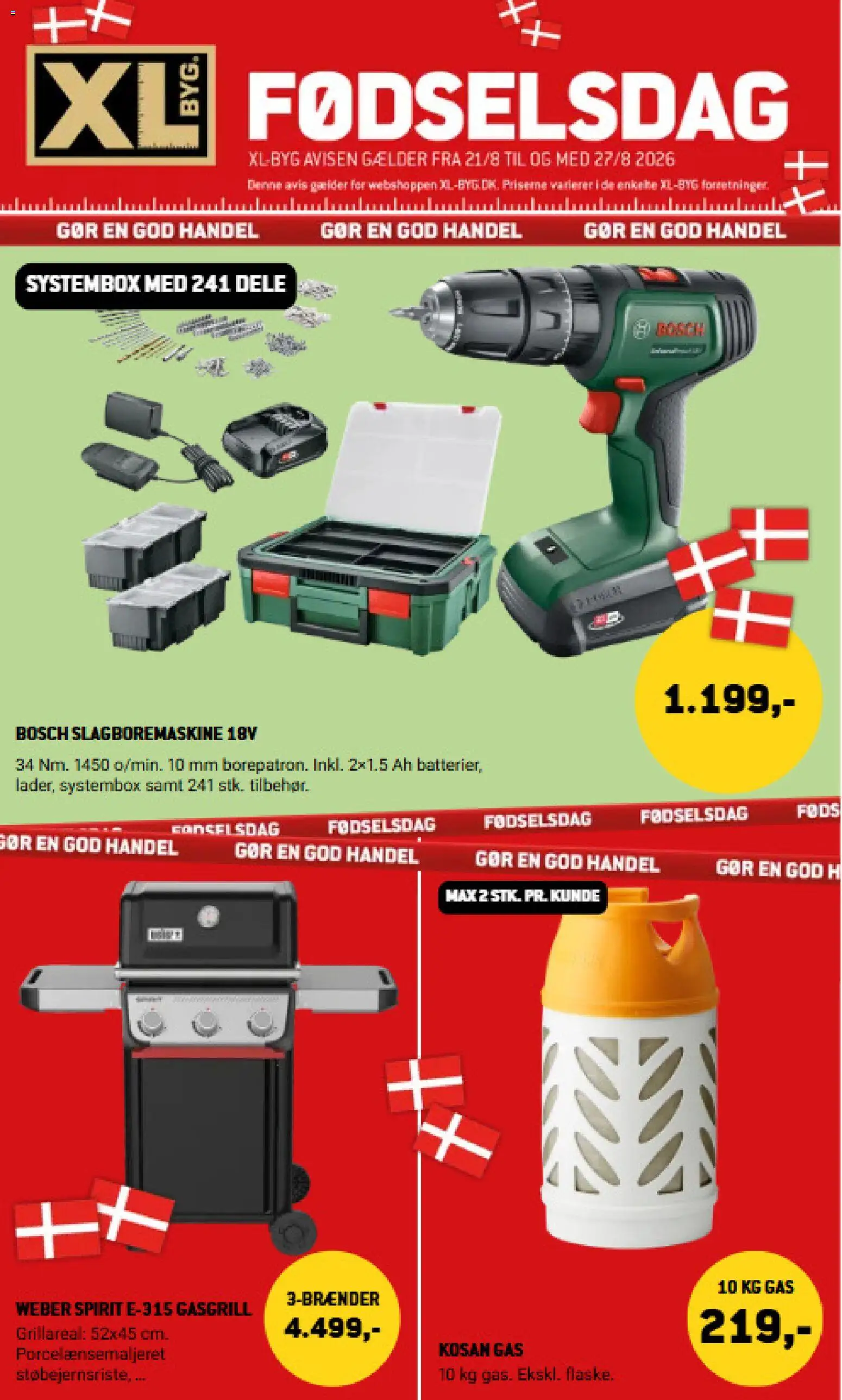XL-BYG tilbudsavis – gyldig fra 21/08/2026 | Side: 1 | Produkter: Gås