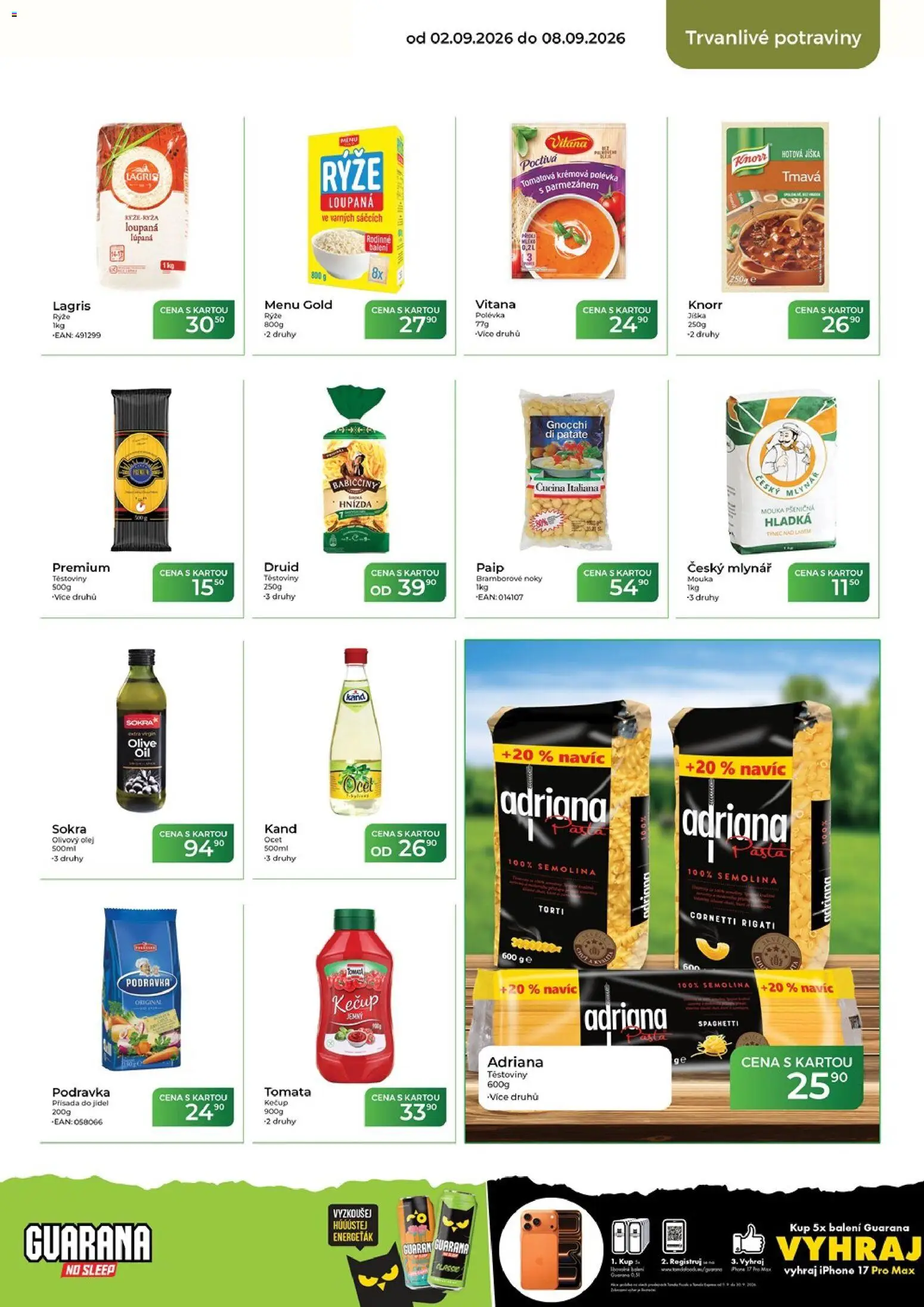 Tamda Foods leták od 02.09.2026 | Strana: 39 | Produkty: Těstoviny, Kečup, Knorr, Mouka