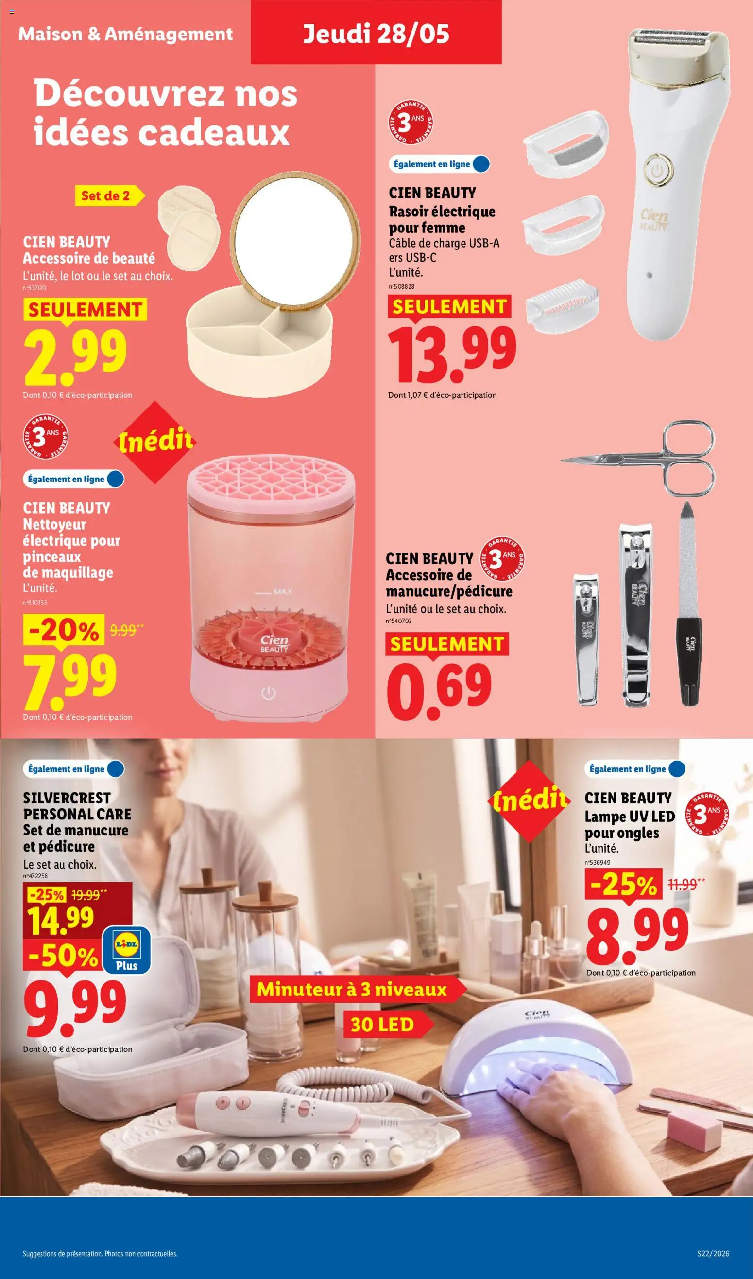 {H1} | Page: 31 | Produits: Rasoir électrique, Rasoir, Maquillage, Lampe