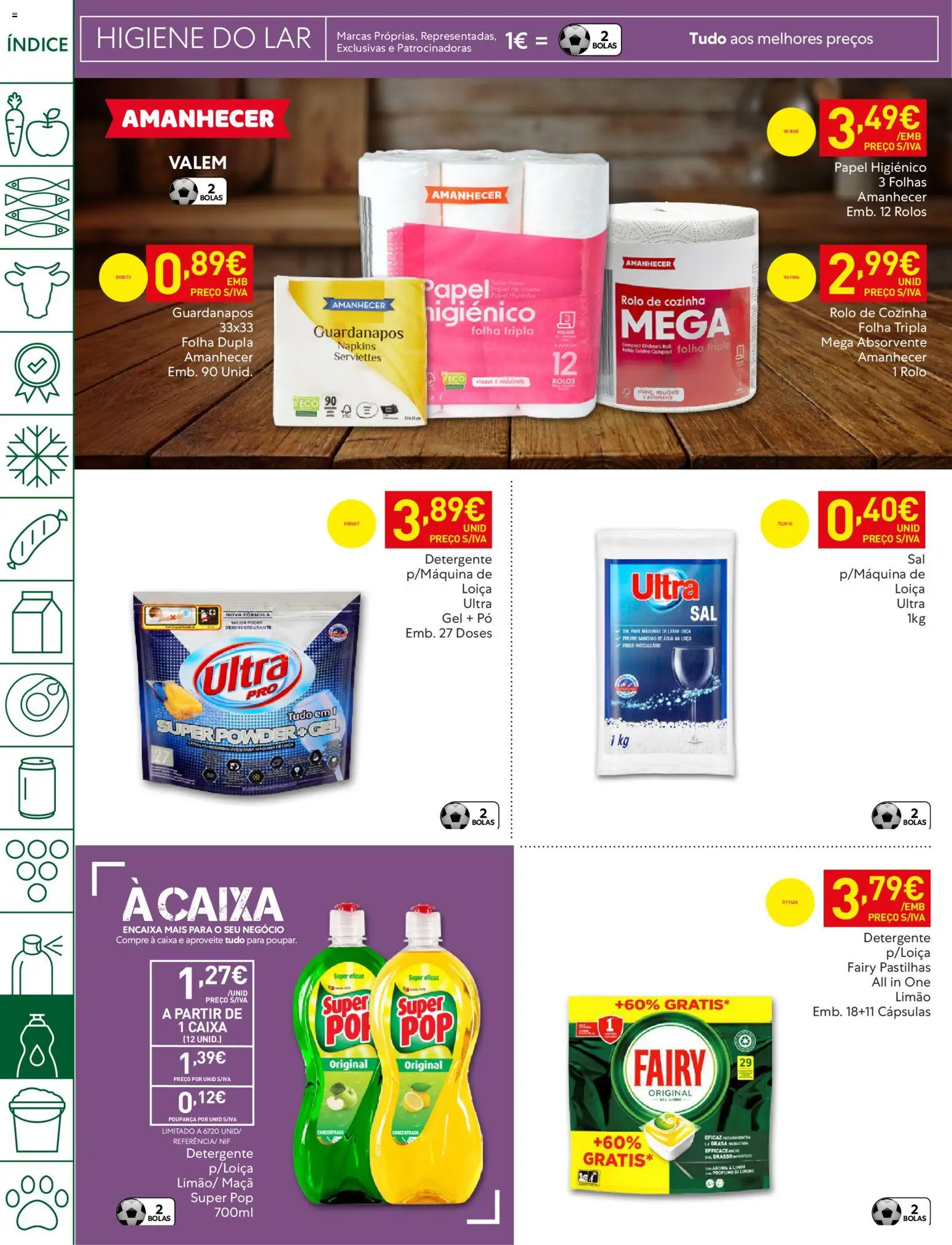 Recheio folheto Madeira │ válido de 05.05.2026 | Página: 46 | Produtos: Pó, Guardanapos, Detergente, Maça