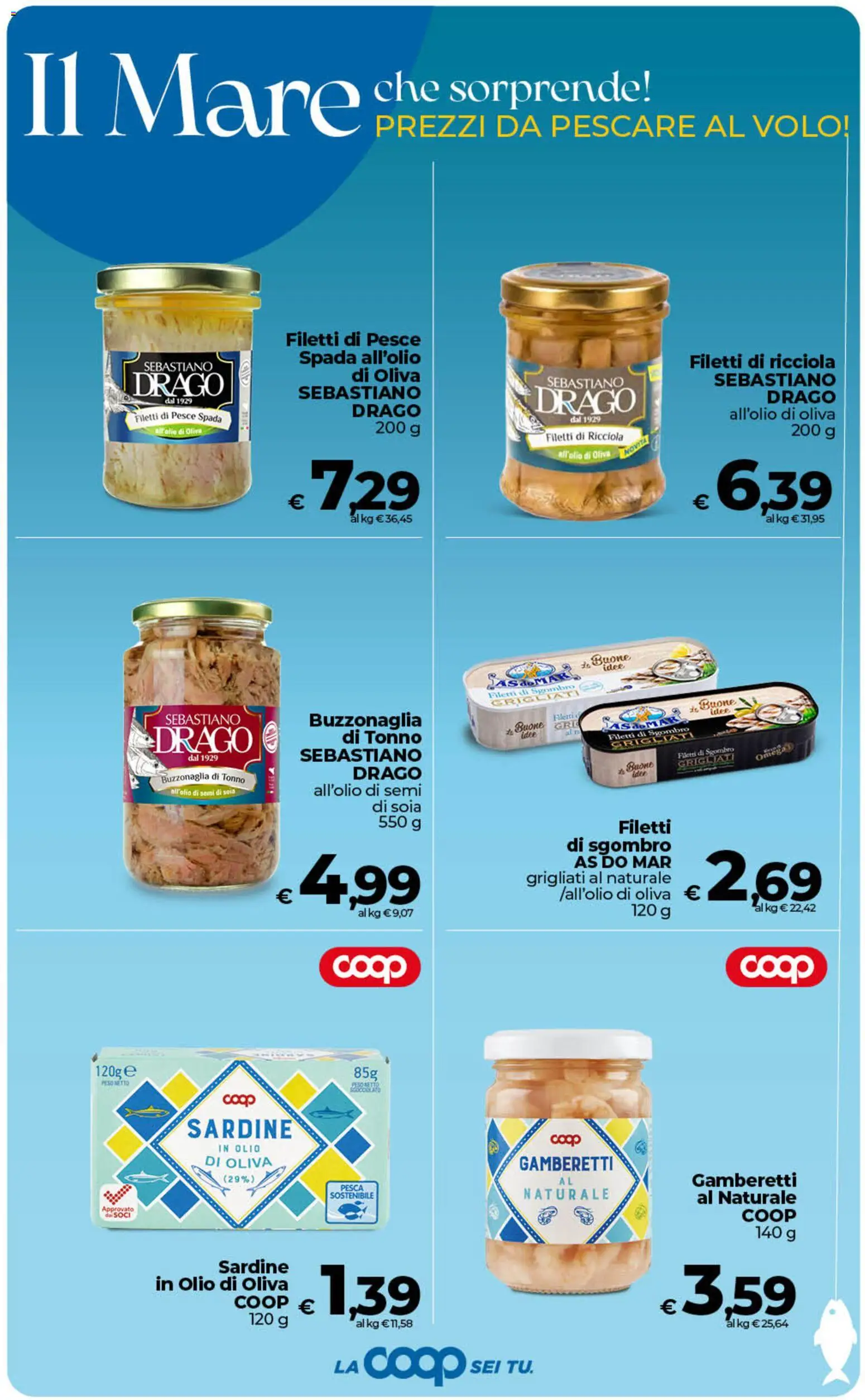 Volantino Ipercoop del 29.05.2026 | Pagina: 27 | Prodotti: Pesce, Olio, Tonno, Gamberetti