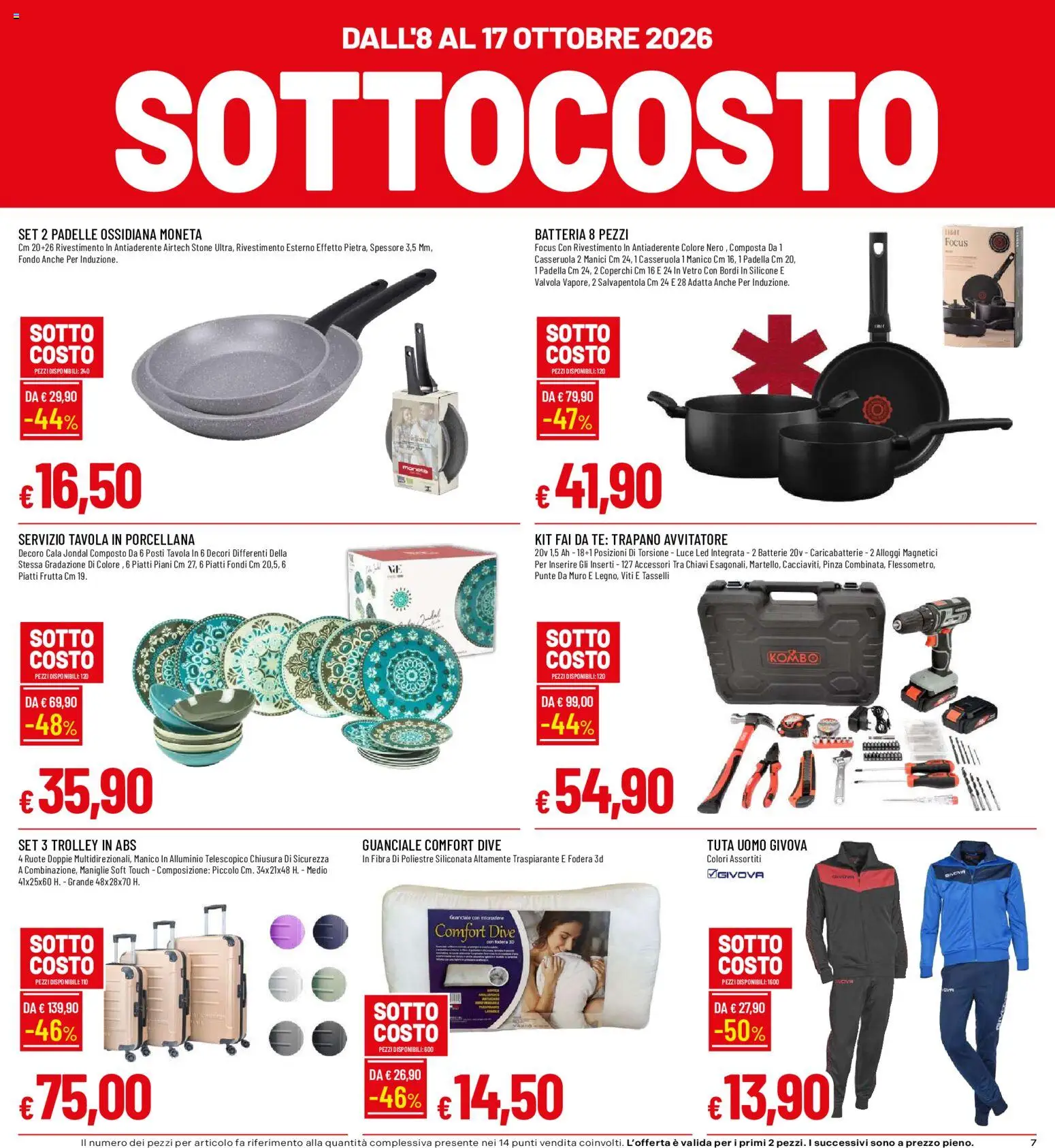 Volantino Galassia del 08/10/2026 | Pagina: 7 | Prodotti: Trapano, Inserti, Luce LED, Caricabatterie