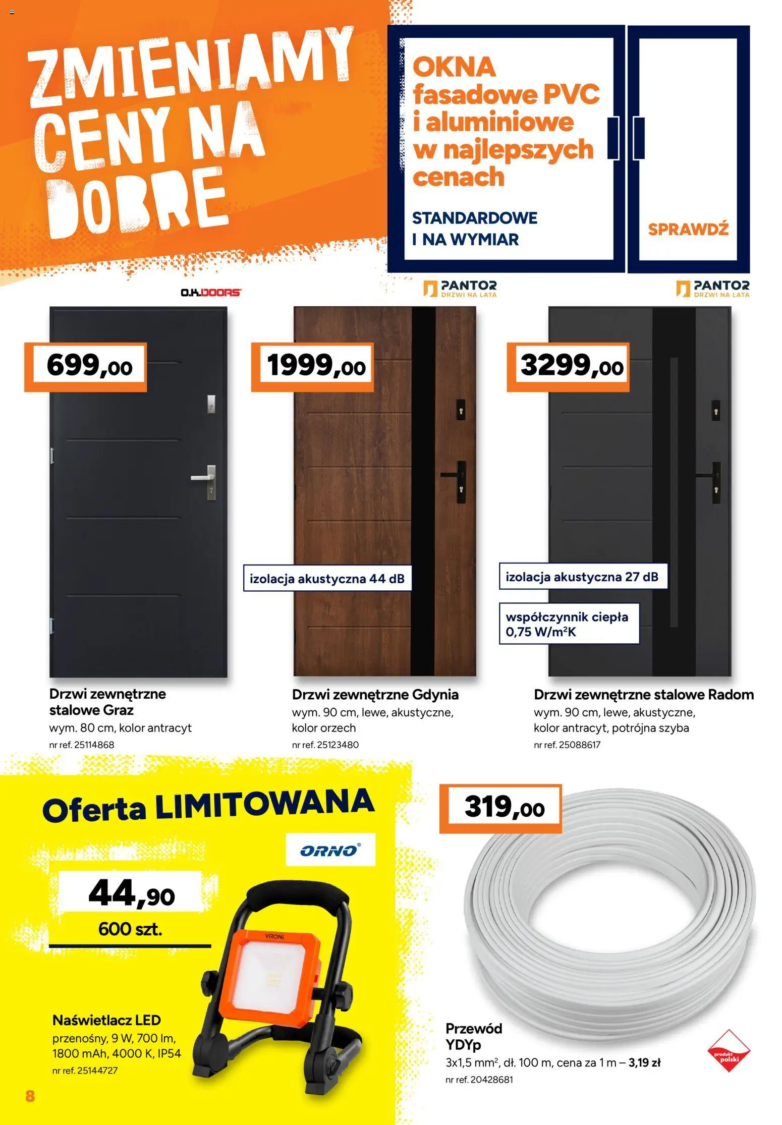 Bricoman gazetka od 14.09.2026 | Strona: 8 | Produkty: Drzwi