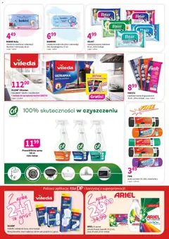Pogląd oferty "Drogerie Polskie gazetka" - ważna od 09.10.2026 | Strona: 7 | Produkty: Kapsułki, Ściereczki, Ariel, Mop