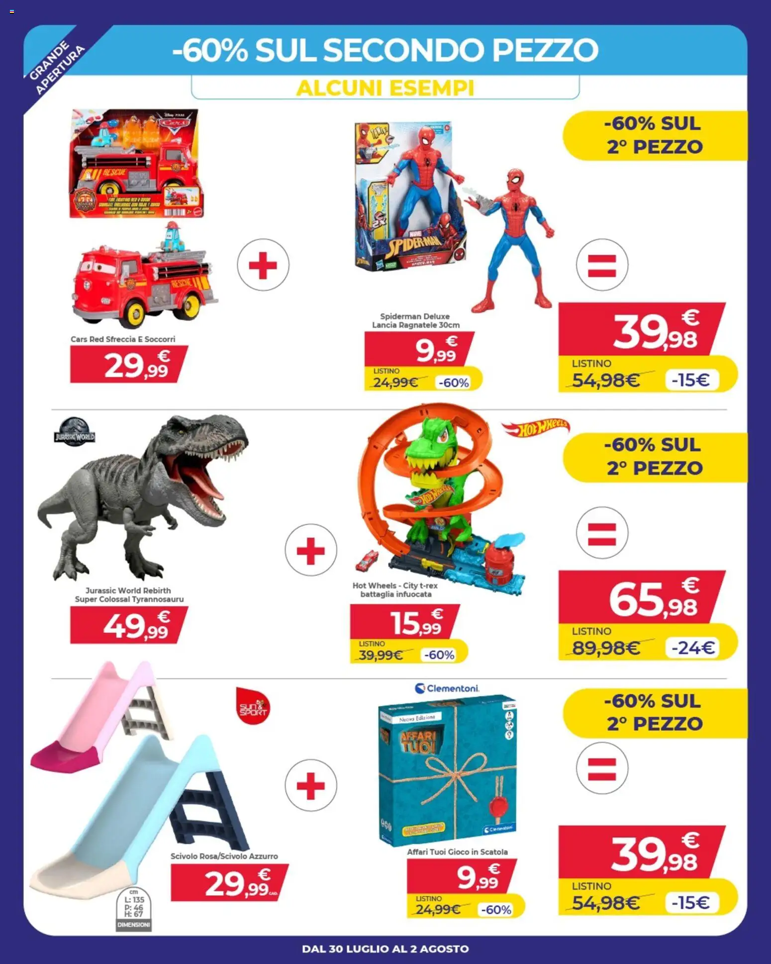 Volantino Toys Center del 30/07/2026 | Pagina: 6 | Prodotti: Scivolo, Gioco, Scatola