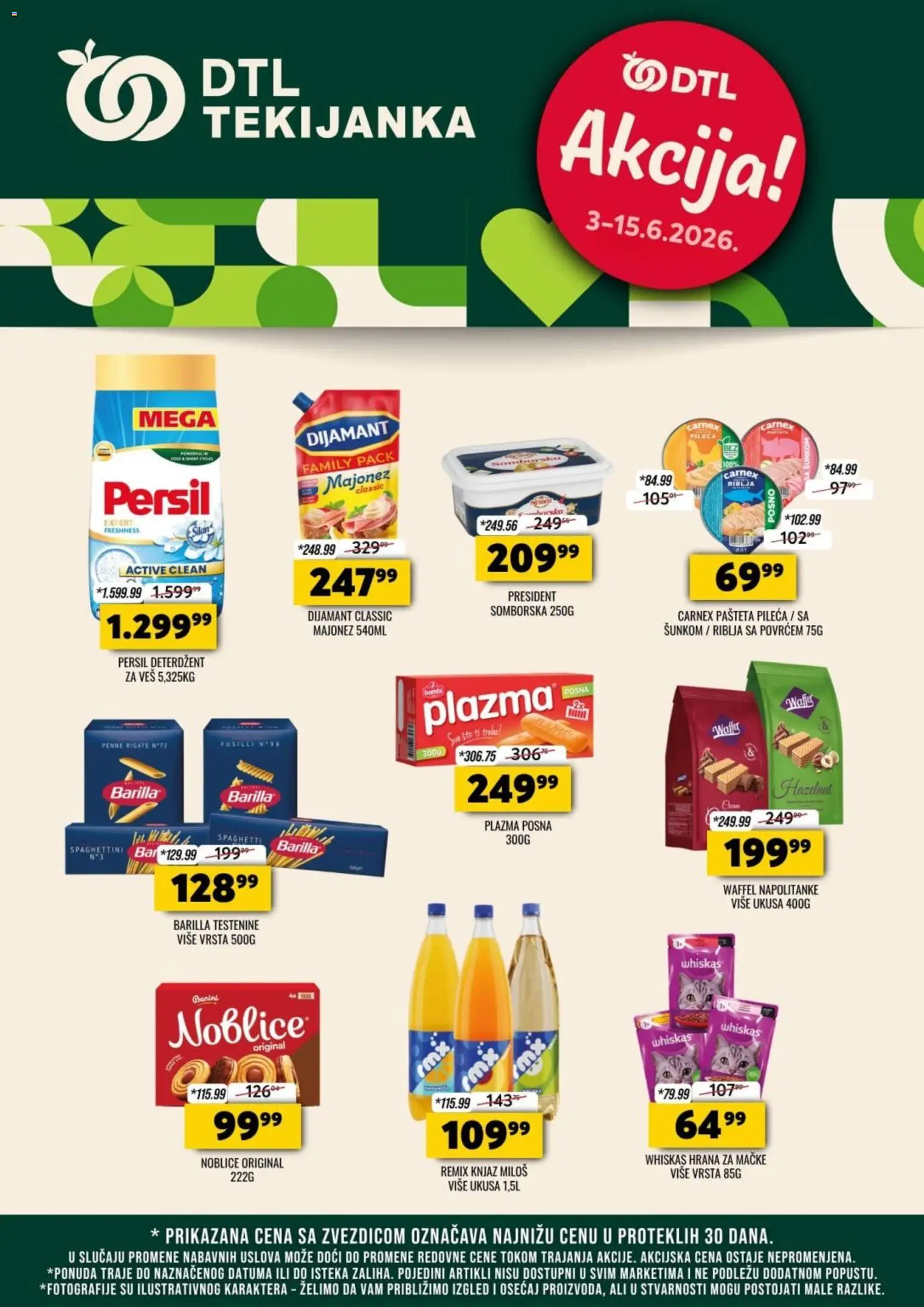 Tekijanka katalog - važi od 03.06.2026 | Strana: 1 | Proizvode: Deterdžent, Majonez, Hrana za mačke, Whiskas