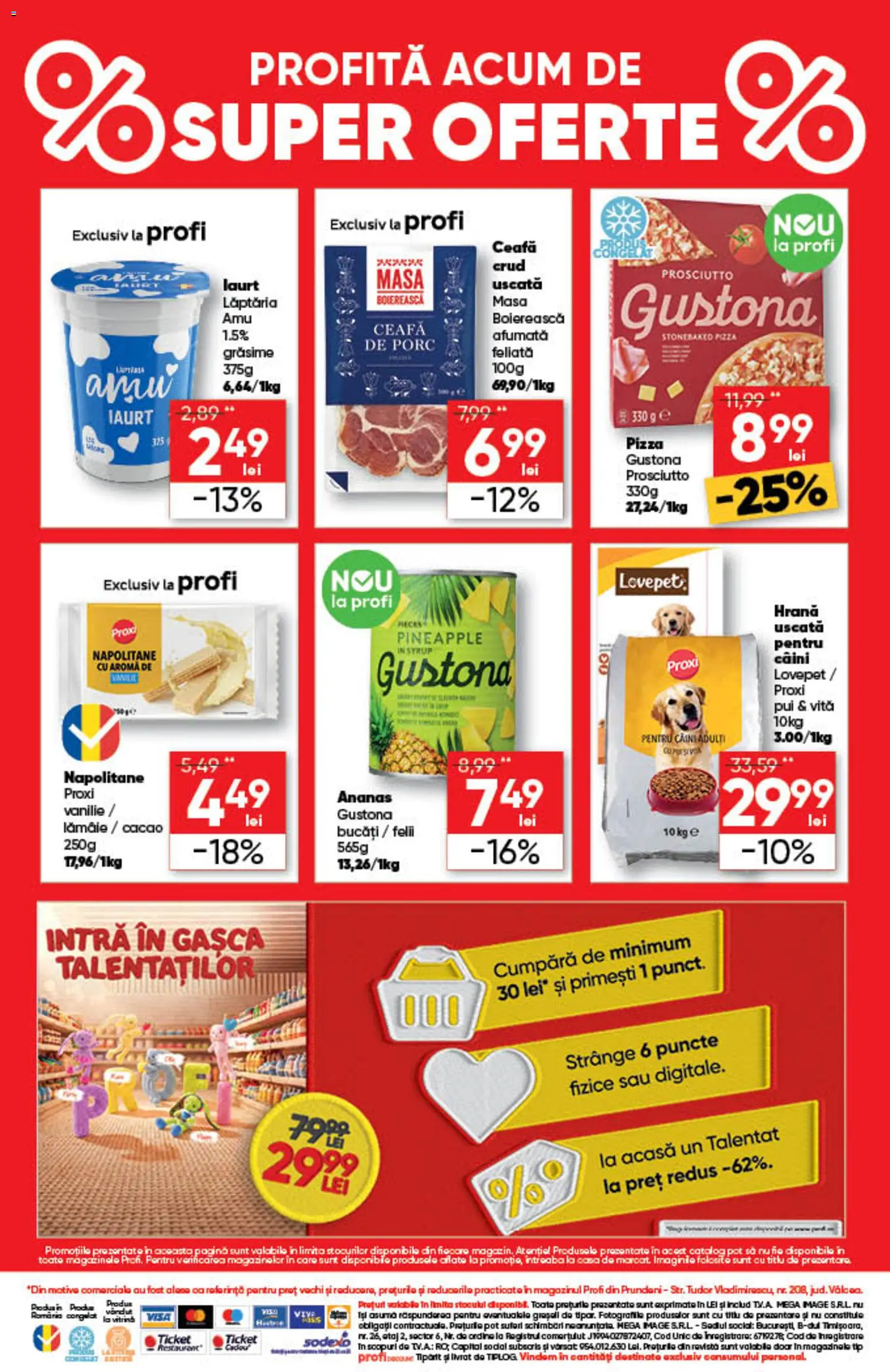 Noul catalog Profi – valabil de la 15.10.2026 | Pagină: 4 | Produse: Ceafa de porc, Masă, Ananas, Cacao