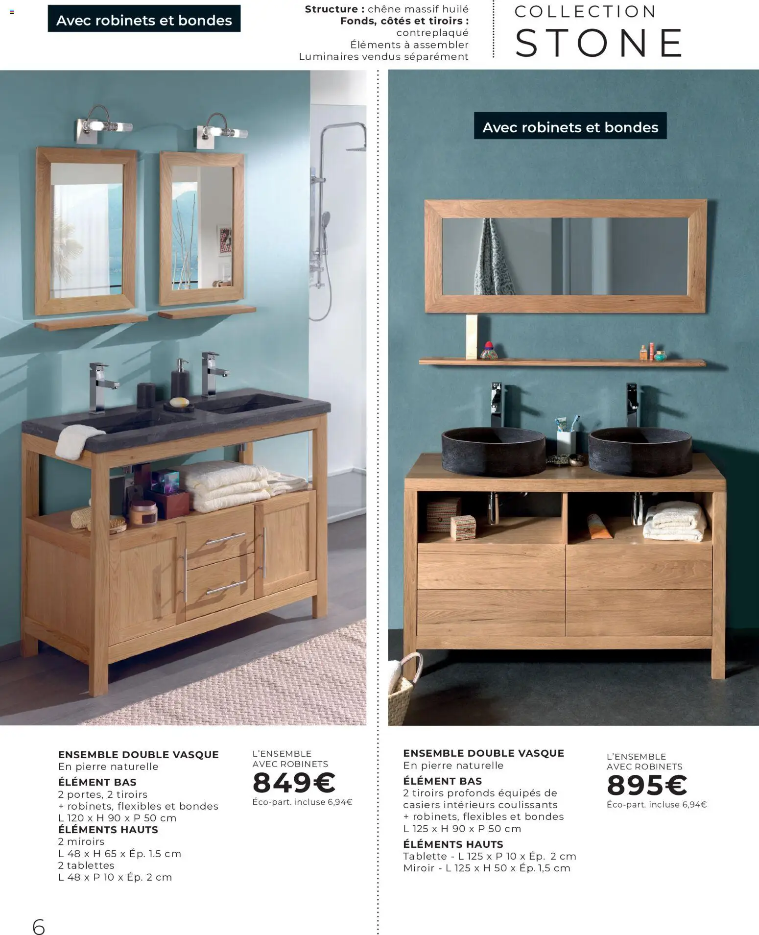 {H1} | Page: 6 | Produits: Tablette, Tiroirs, Miroir, Huile