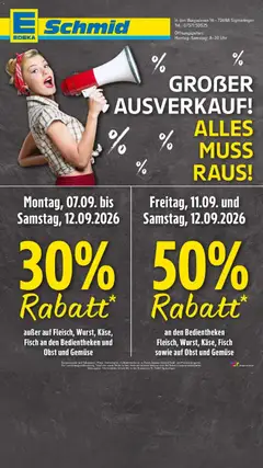 E center Prospekt Sigmaringen ab 07.09.2026 gültig