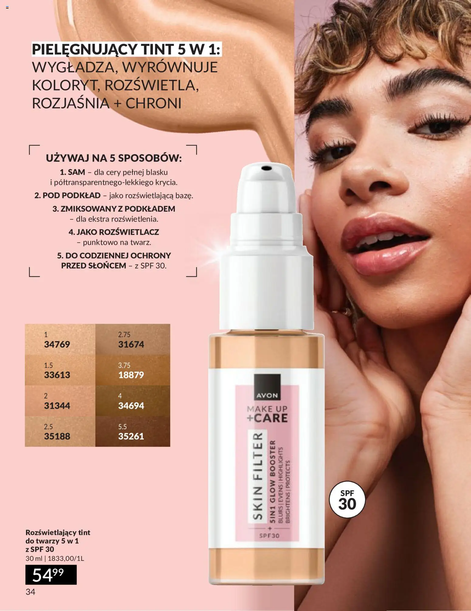 Avon Katalog 9 2026 od 01.09.2026 | Strona: 34 | Produkty: Rozświetlacz