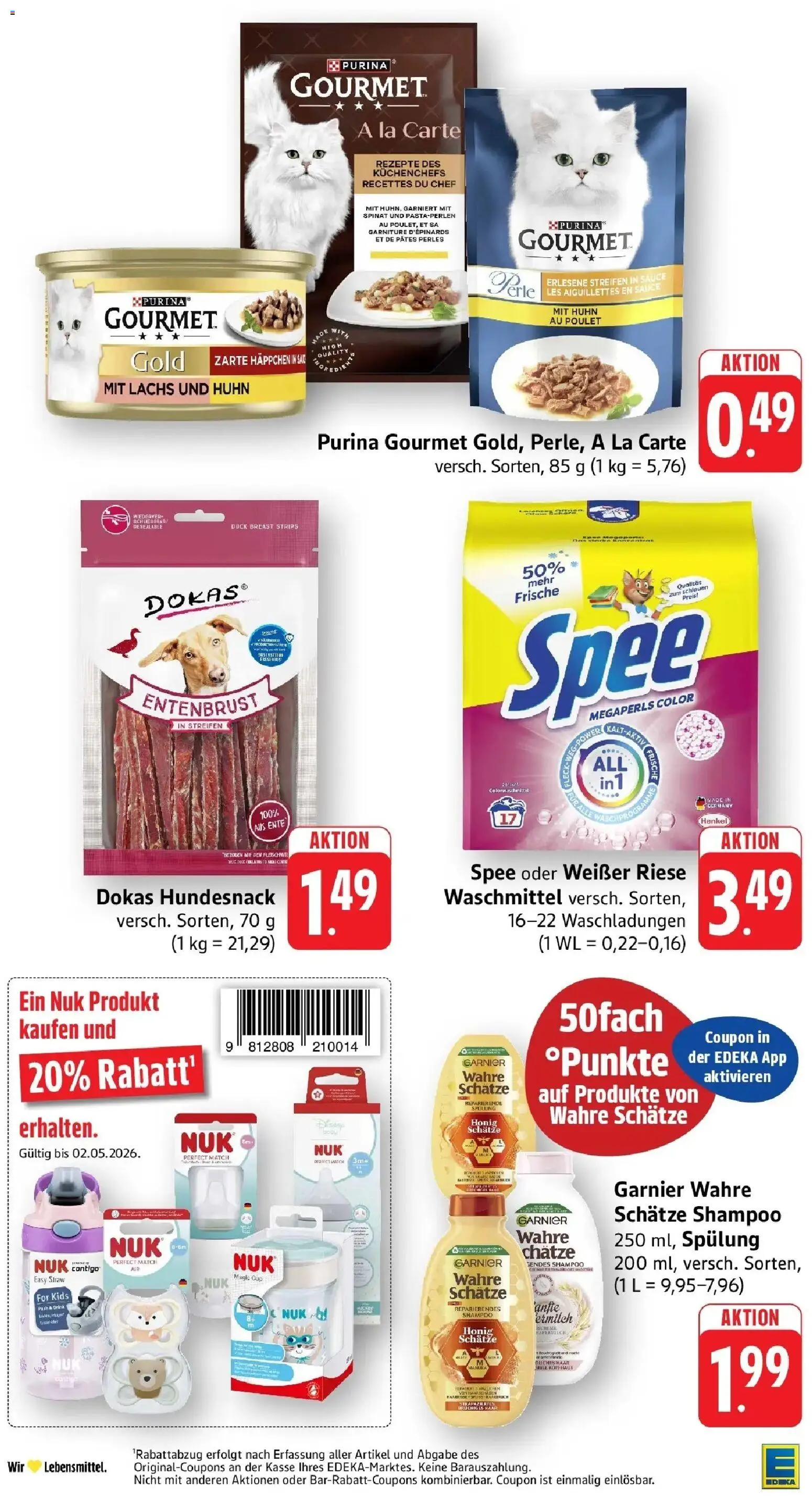 Edeka prospekt Weinstadt-Großheppach	 – gültig ab 27.04.2026 | Seite: 47 | Produkte: Spülung, Lachs, Spee, Ente