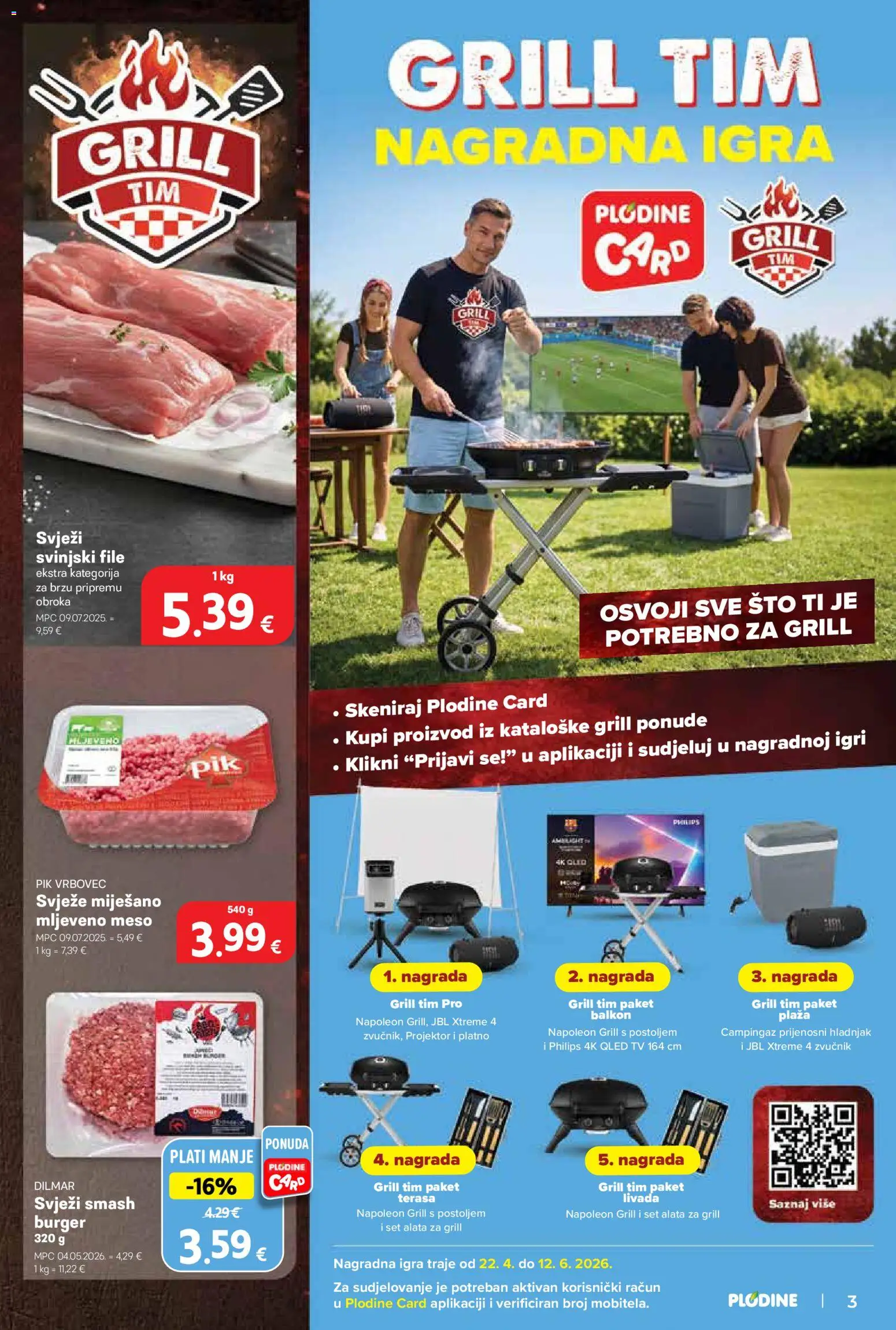 Plodine katalog | vrijedi od 06.05.2026 | Stranica: 3 | Proizvodi: Pik Vrbovec, Igra, Zvučnik, Hladnjak