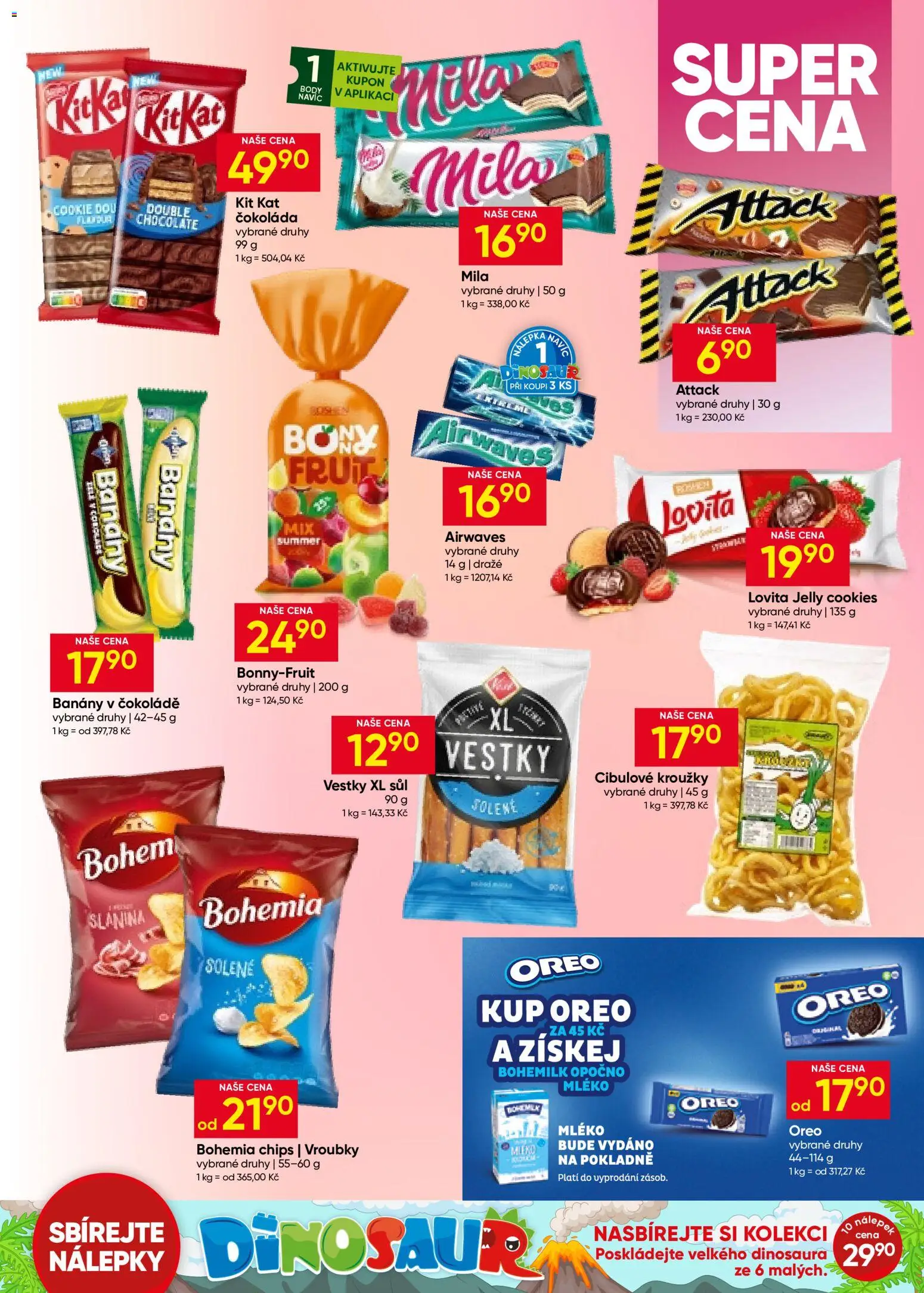 Hruška leták od 01.07.2026 | Strana: 9 | Produkty: Mléko, Čokoláda, Cibulové kroužky, Bohemia chips