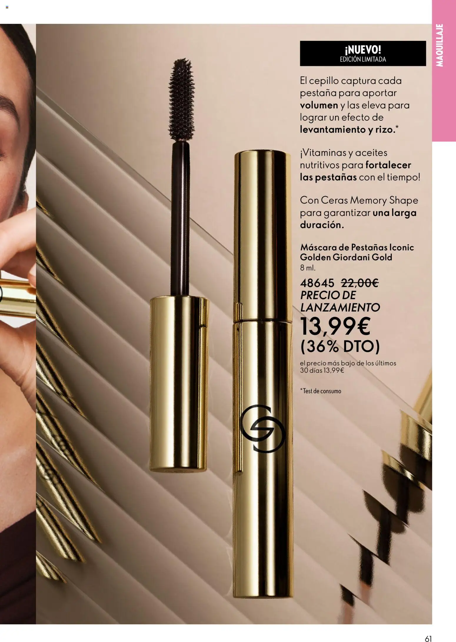 Oriflame - Catálogo Campaña 4 │ válido desde el 11.03.2026 | Página: 61 | Productos: Maquillaje, Cepillo, Máscara, Máscara de pestañas