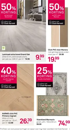 KARWEI folder - Voorbeeld van een folder van KARWEI, geldig van 04.05.2026 | Pagina: 18 | Producten: Vloerkleden, Vloeren