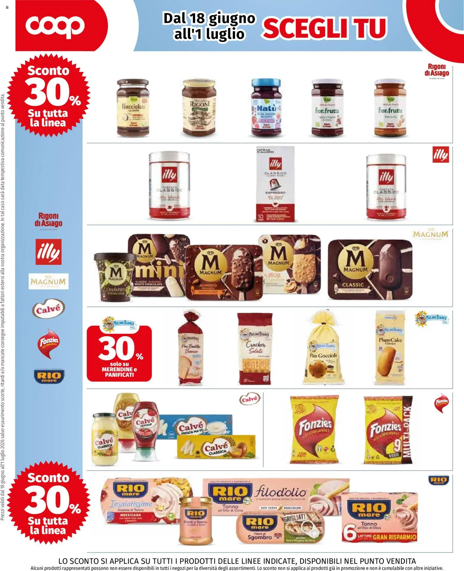Volantino COOP del 18.06.2026 | Pagina: 8 | Prodotti: Frutta, Tonno, Plumcake, Merendine